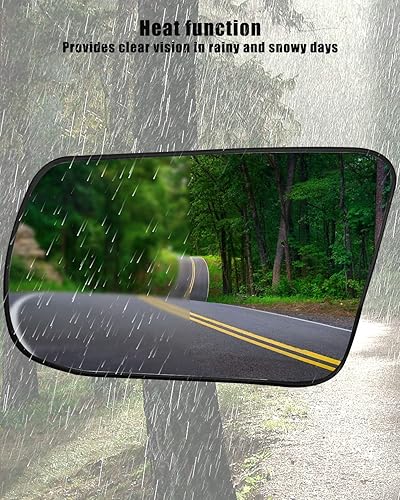 Miniatura 2 de Espejo calefactable para el lado del conductor con soporte trasero para Nissan Altima Sentra 2013 2014 2015 2016 2017 2018, espejo lateral de