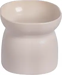 PET GAMES – Comedouro ou Bebedouro Funcional, Elevado, com Design Elegante e Qualidade Premium para Gatos – ErgonoCat Bege