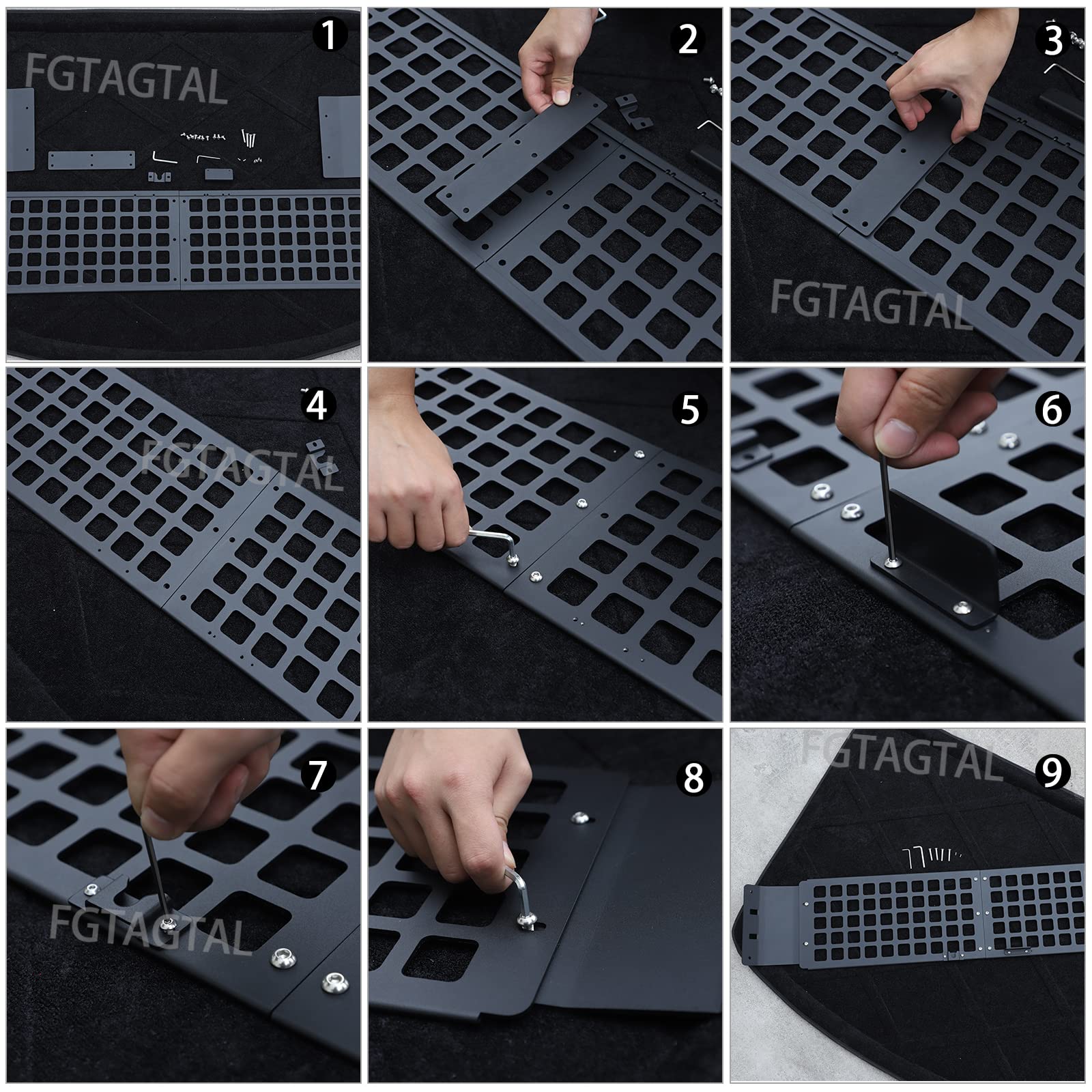 Toyota FJ Cruiser MOLLE Panel - Trunk Roof Storage Bracket 2007-2021 Models