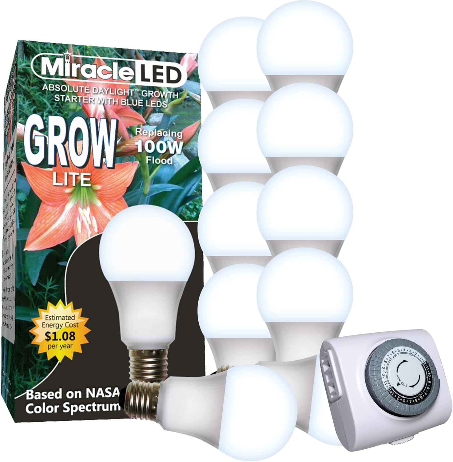 Miracle LED 9W Blue Spectrum Absolute Daylight Grow Light Replacing