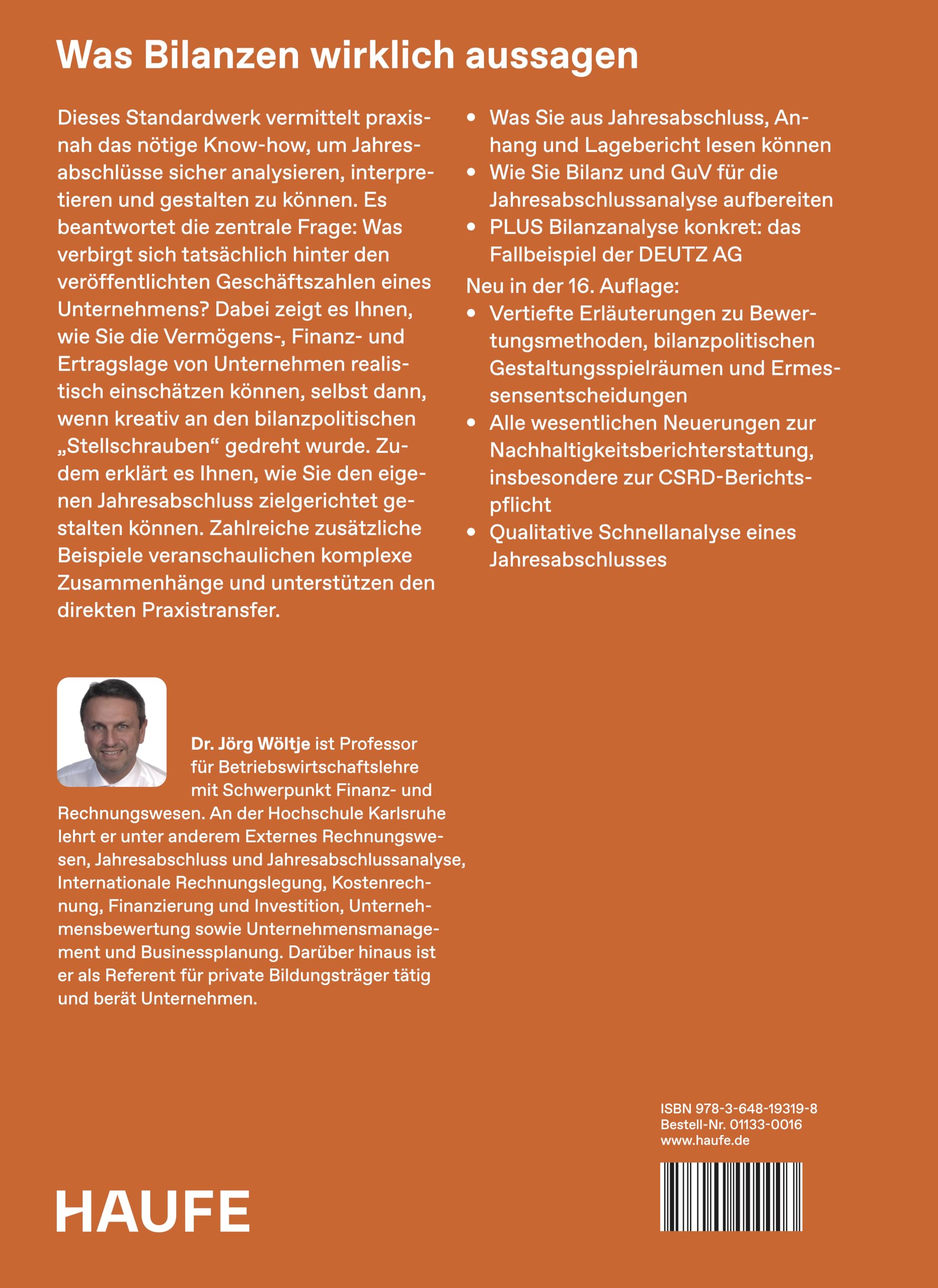 Bilanzen lesen, verstehen und gestalten (Haufe Fachbuch)