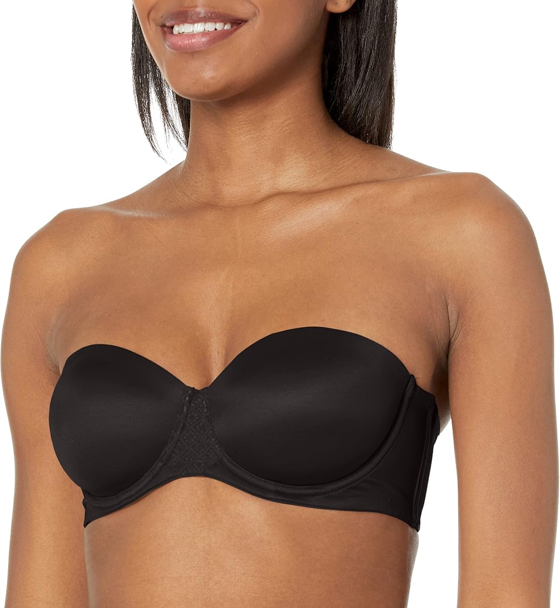Women's One Smooth U Strapless Bra, Ultimate Stay in Place, 7-Way Multiway Underwire Bra, Full Coverage