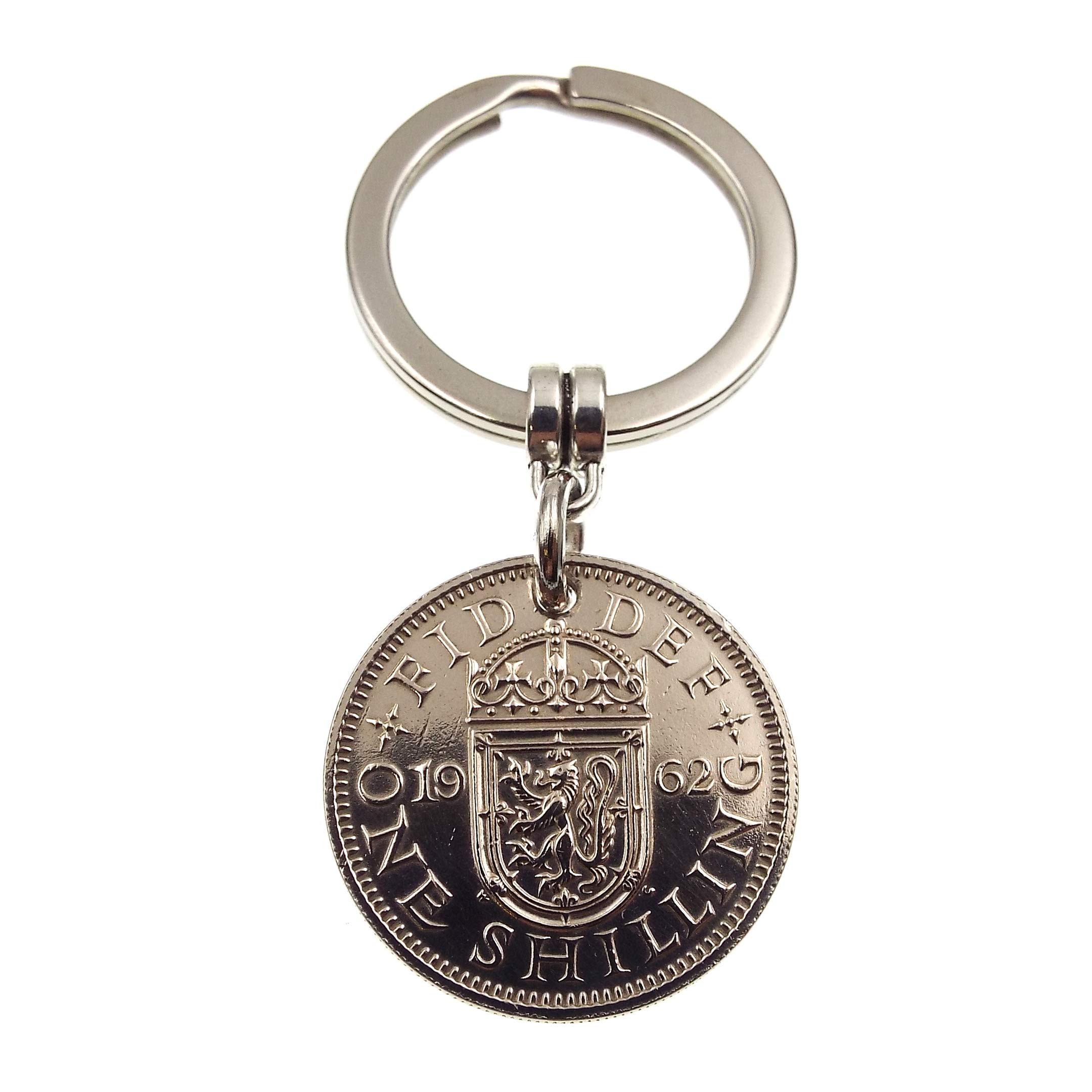 A Silver Dream 1962 SCOTTISH Shilling Coin Keyring
