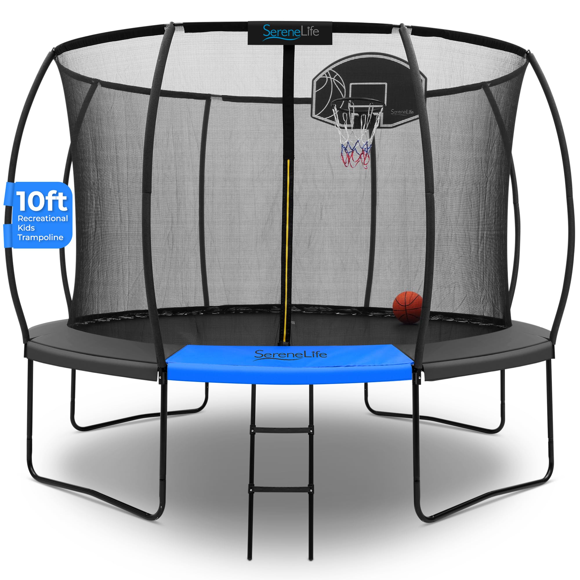 Amazon.com : SereneLife 10ft Trampoline for Kids - Outdoor