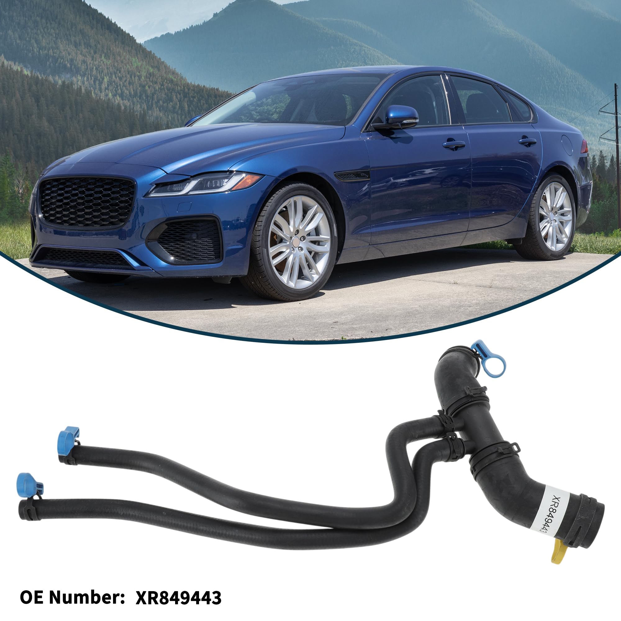 Manguera De Radiador XR849443 Para Jaguar XF 06-16 1 Pc