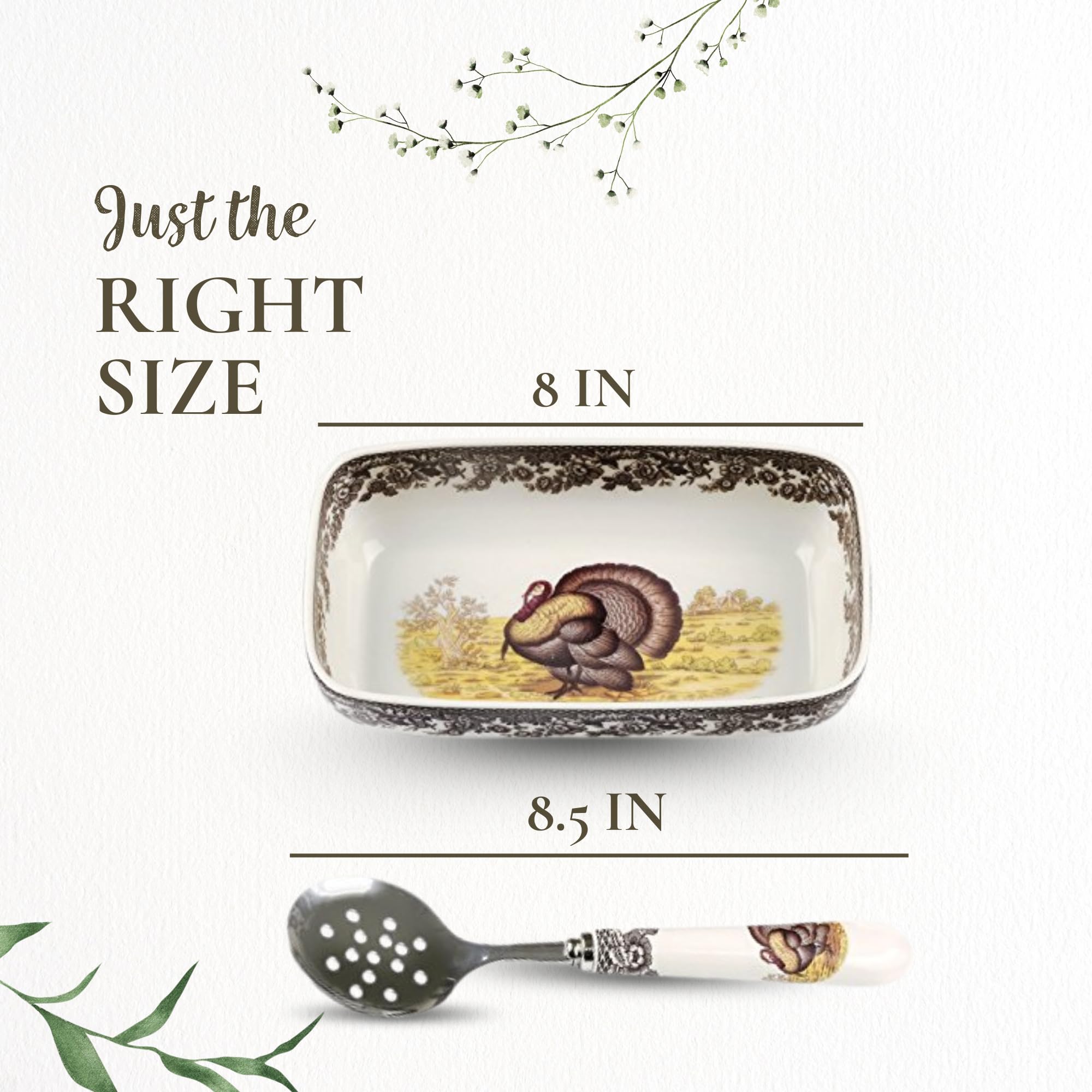 Amazon.com | Spode Woodland Cranberry Dish with Slotted Spoon Amazon.com | Spode Woodland Cranberry Dish with Slotted Spoon