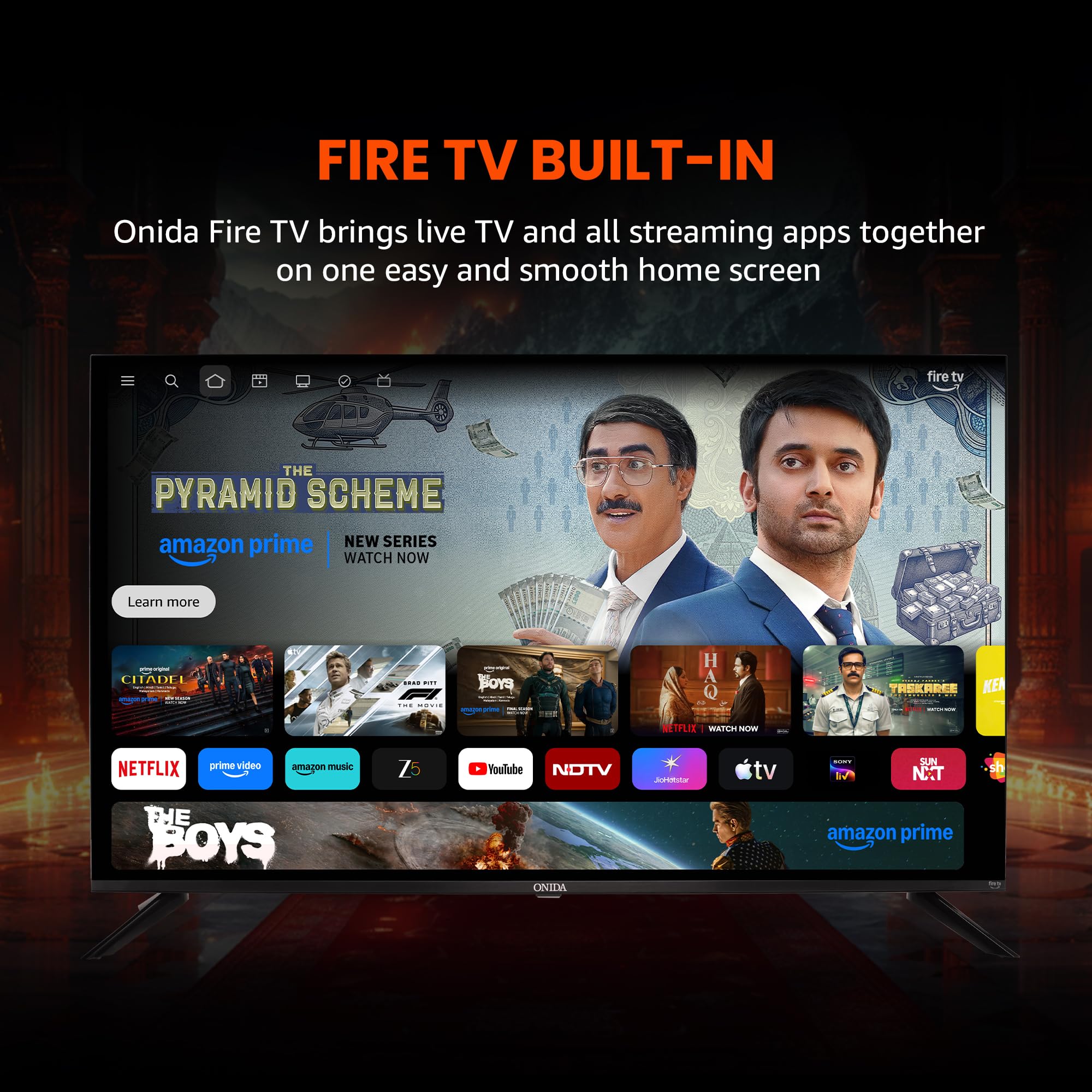 Onida 108 cm (43 inch) Ultra HD 4K Smart LED Fire TV 43UFD — Amazon image 9
