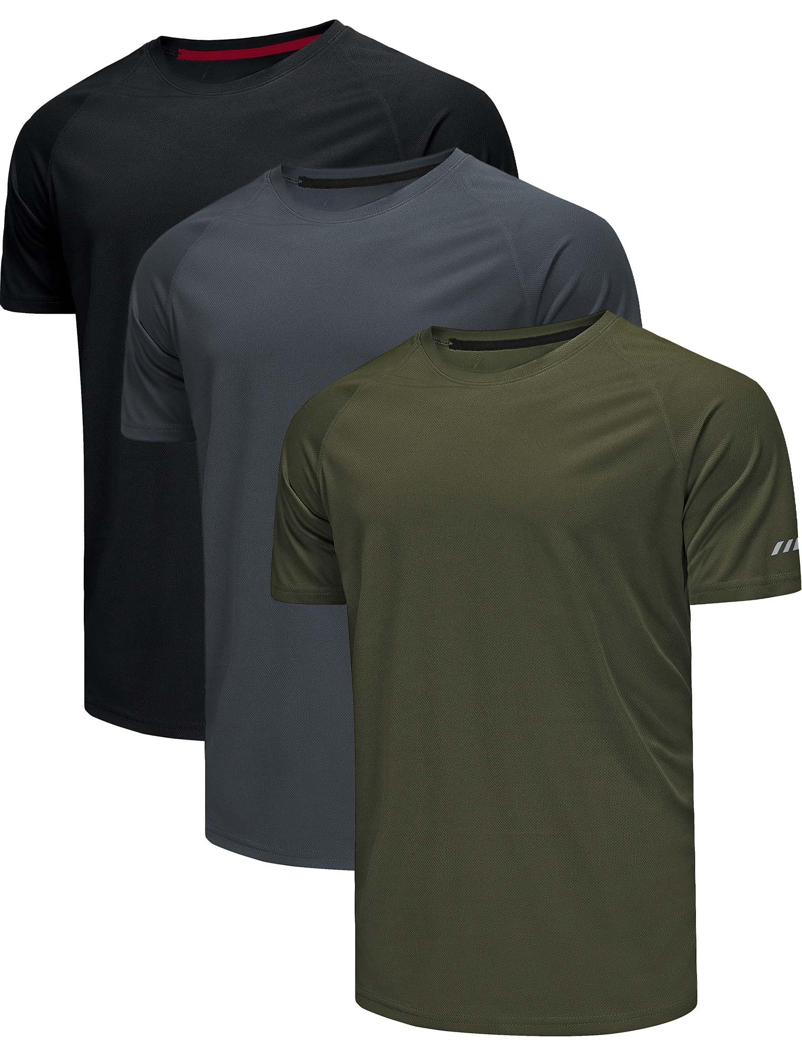Chenjunrong 3er Pack T-Shirts Für Herren Fitness Sport Tshirts Herren Funktionsshirt Laufshirt Herren Kurzarm Sommer Fitnessshirt Trainingsshirt Sport Kleidung Männer Atmungsaktive Shirts