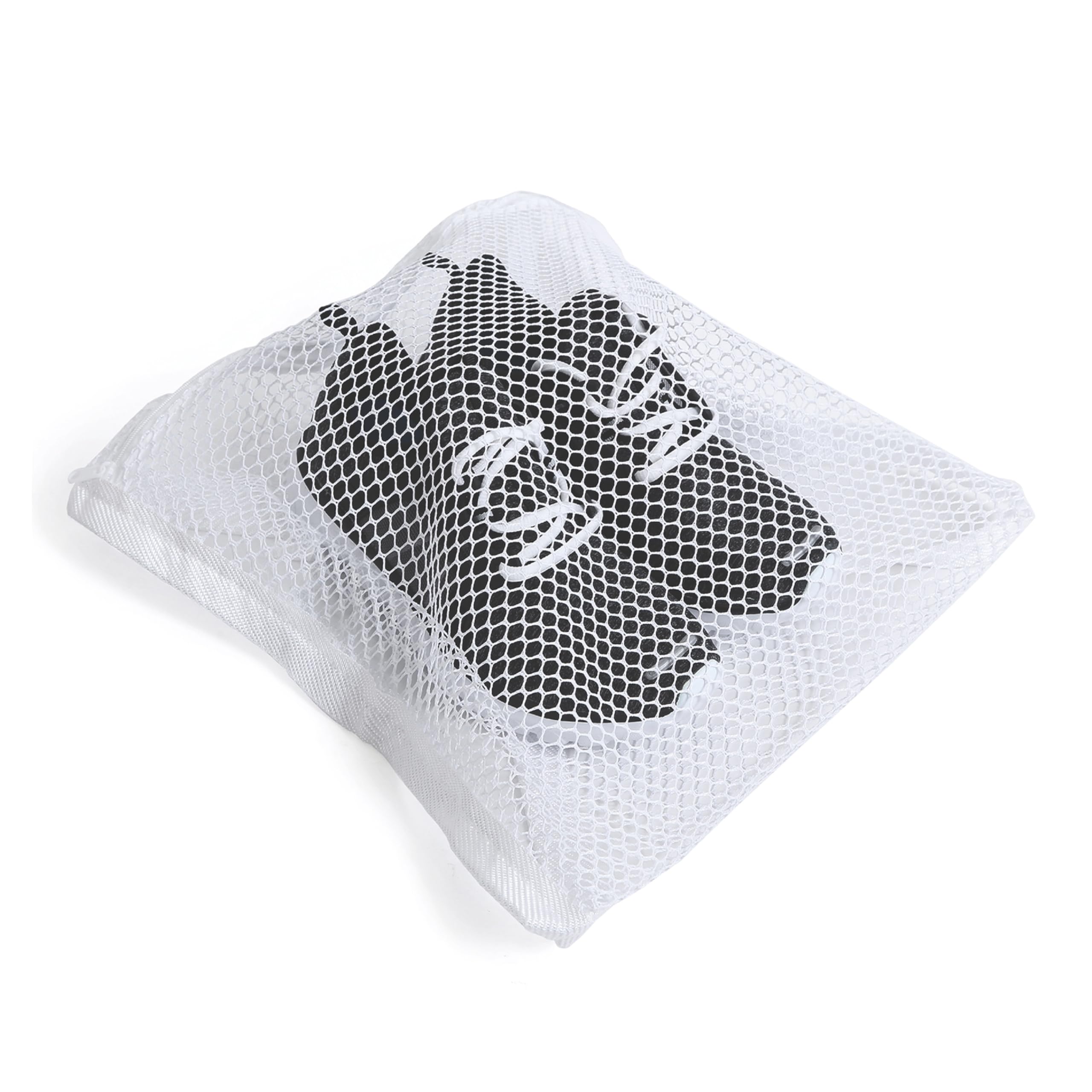 Smart Design Sneaker Dryer Wash Bag w Elastic Straps - Durable Fabric - for Shoes Clothing Laundry -