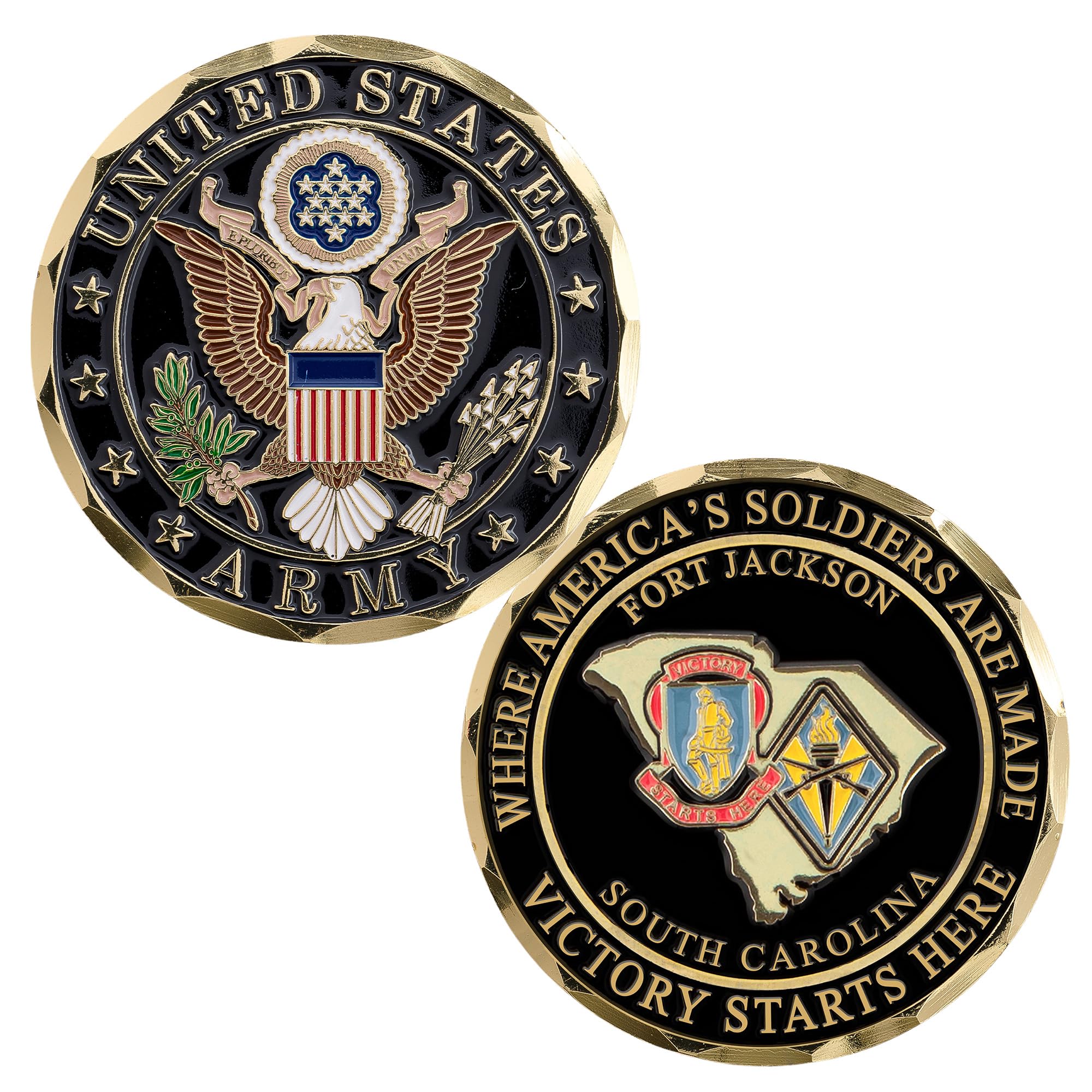 Fort Jackson Challenge Coin - US Army Coin - Army Gifts for Soldiers - Disabled Vet Owned Small Business | Army Fort Jackson Coin