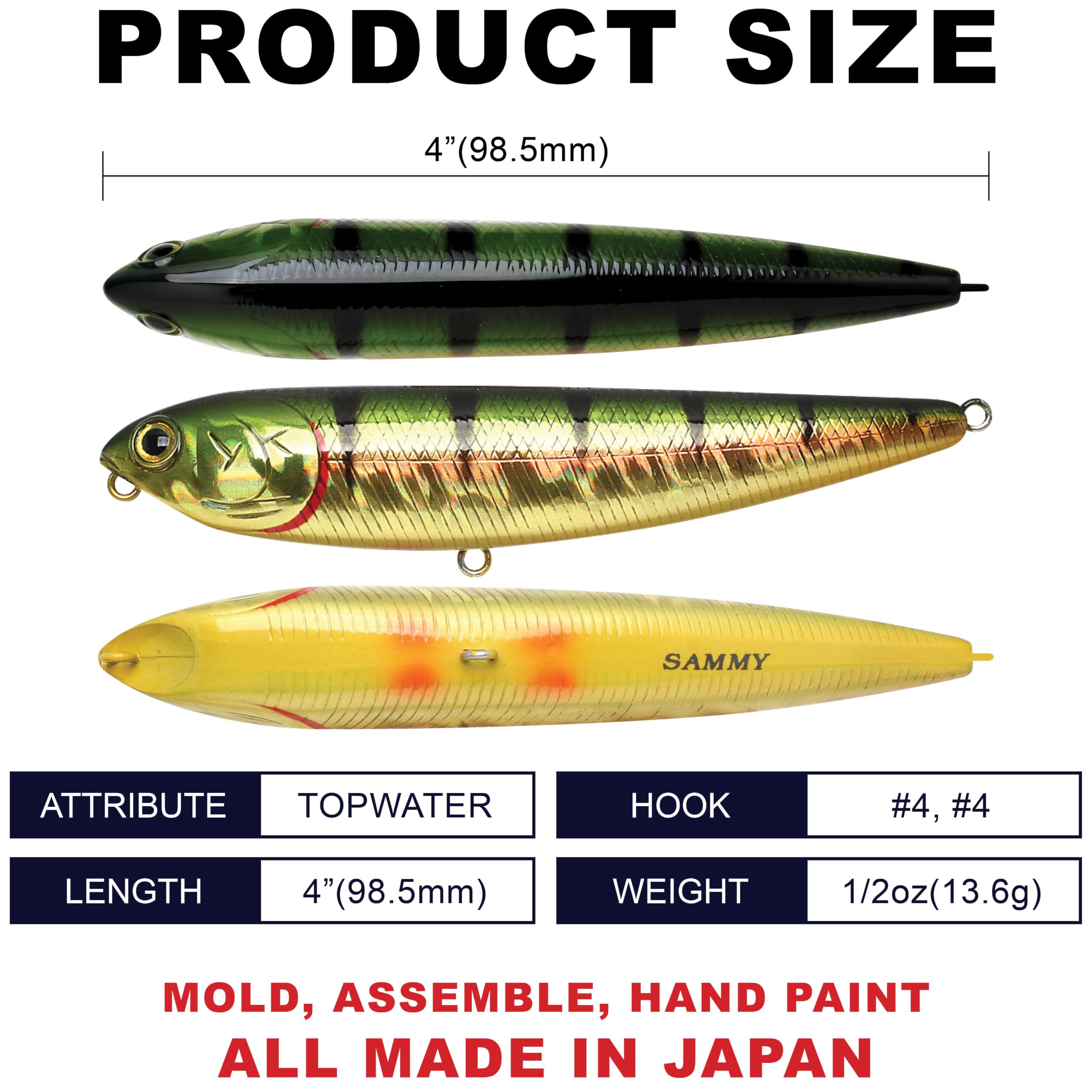 Amazon.com: LUCKY CRAFT Sammy 100, 884 Aurora Gold Northern Perch