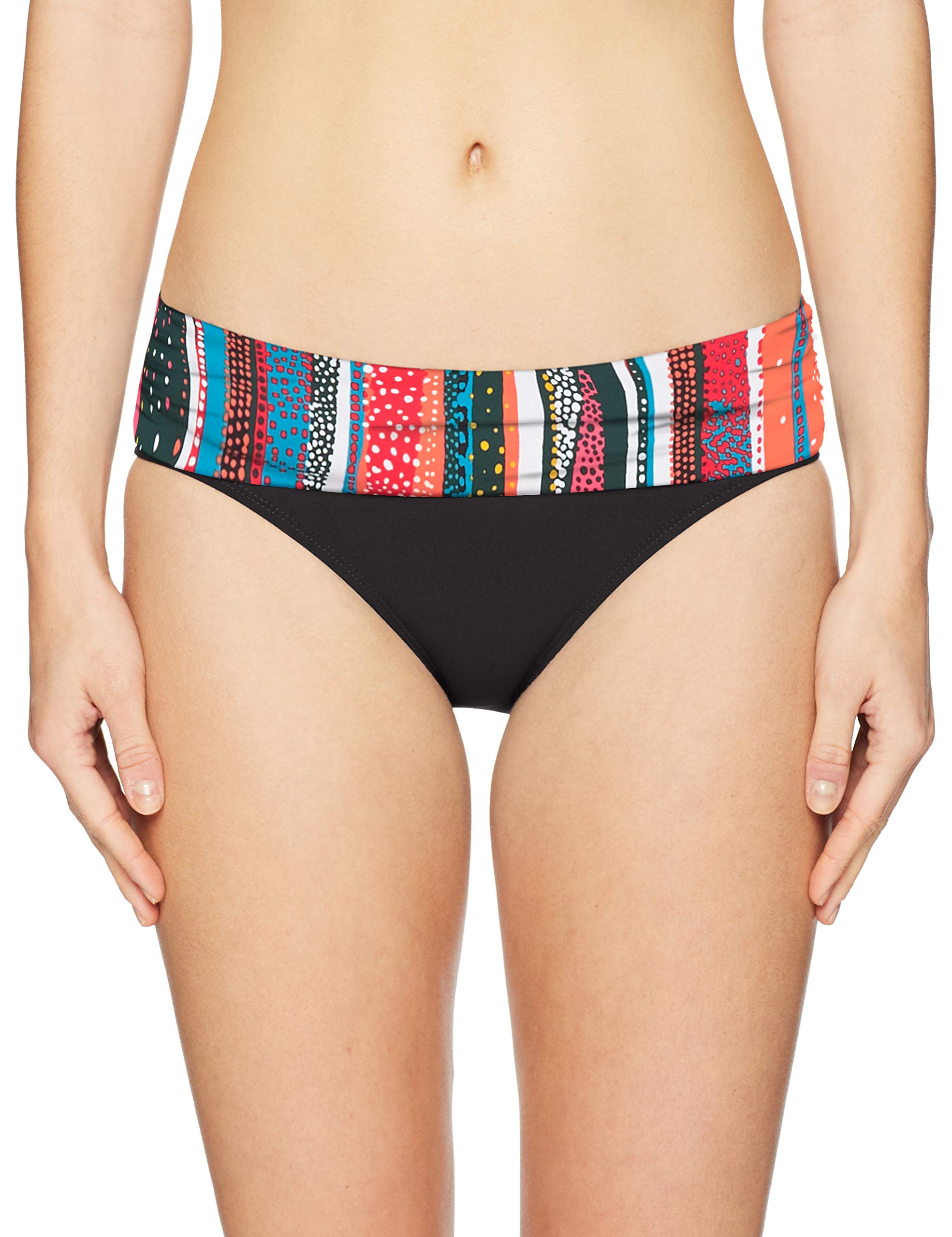 Anne ColeWomen's Fold Over Mid-Rise Bikini Bottom Swimsuit