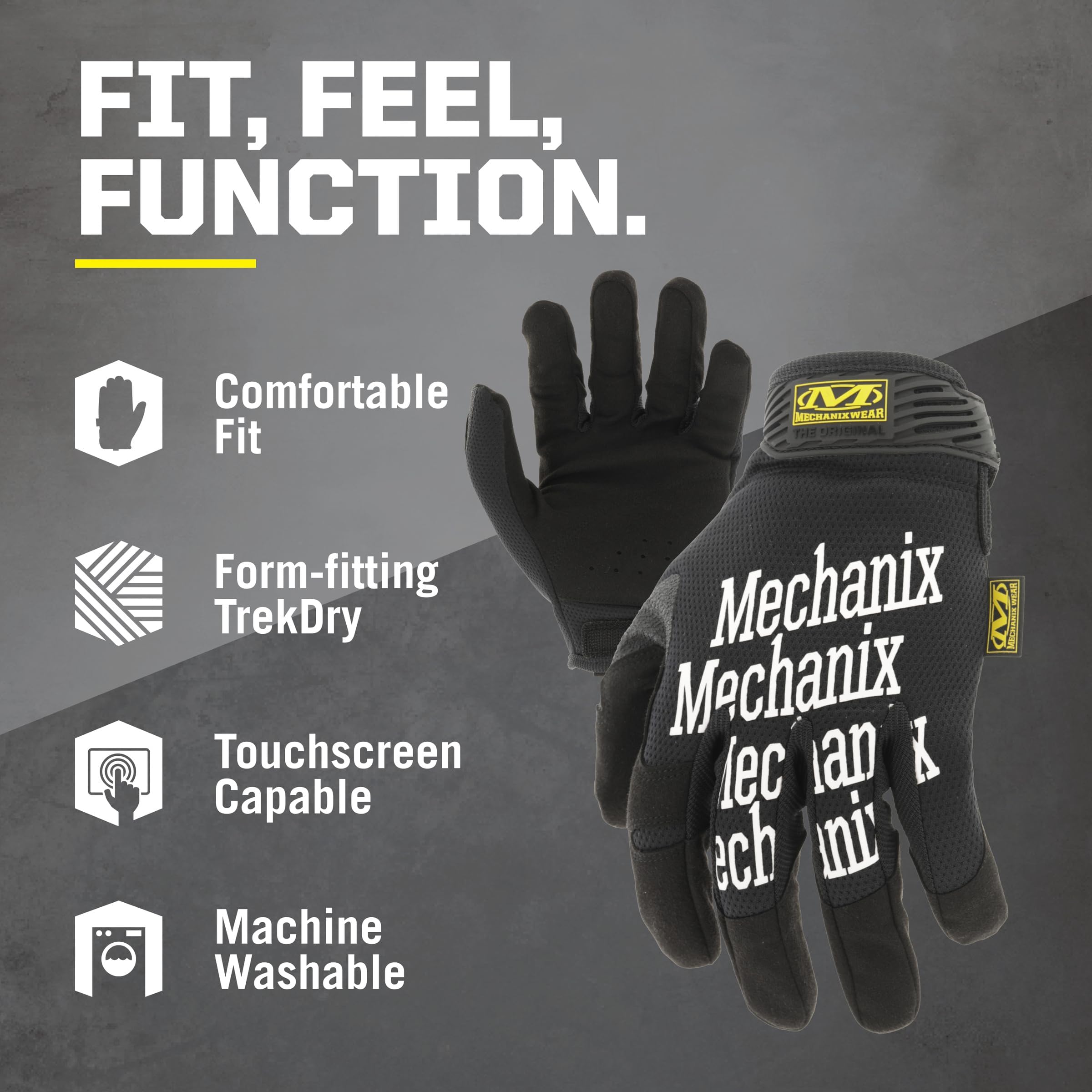 Mechanix Wear - Original Work Handschuhe (Large, Schwarz)