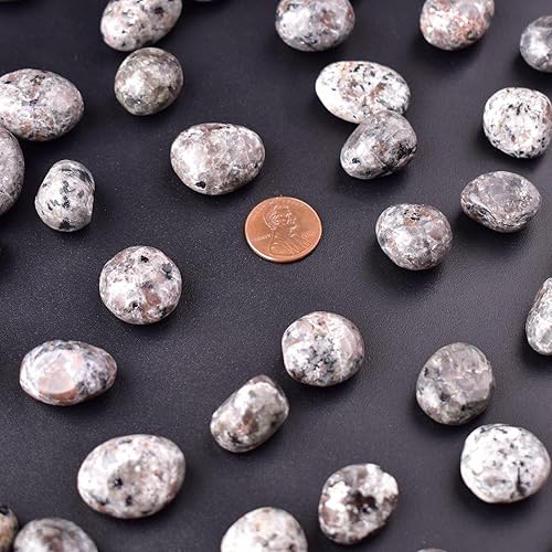 Vista 173 de Juego de piedras pulidas para chakras de 0.6 pulgadas, 7 piezas de piedras pulidas naturales y cristales a granel para curación, reiki, meditación