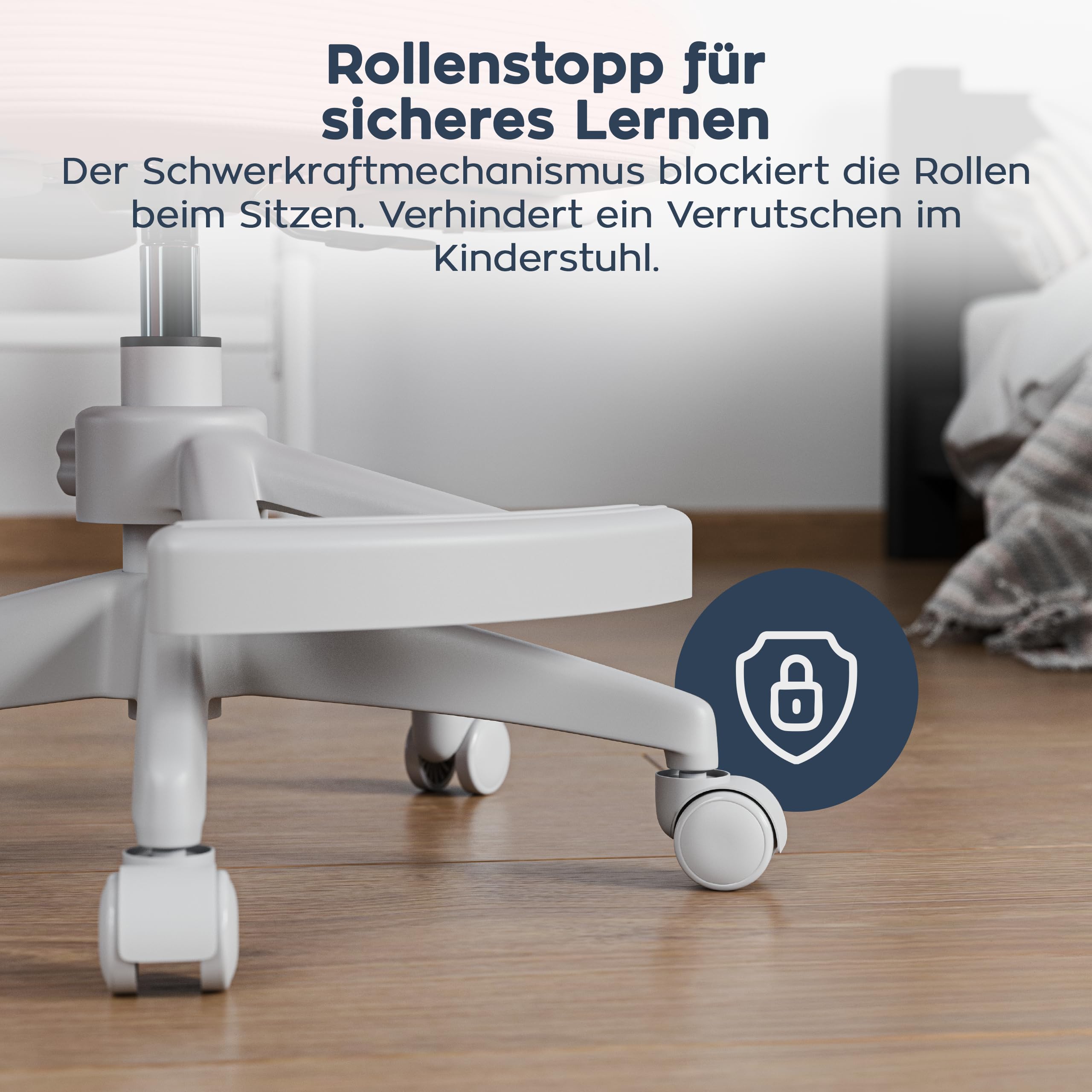 MARK ADLER Junior 4.5 Schreibtischstuhl Kinder – Ergonomischer Kinderschreibtischstuhl – Mit Fußstütze – Höhenverstellbar 80–150 cm – Drehstuhl mit 360° Rotation – Mitwachsendes Design - Rosa