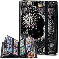 Vista 35 de Rossy Carpeta para tarjetas coleccionables, 9 bolsillos, impermeable, con 360 bolsillos laterales de carga para tarjetas deportivas y de fútbol