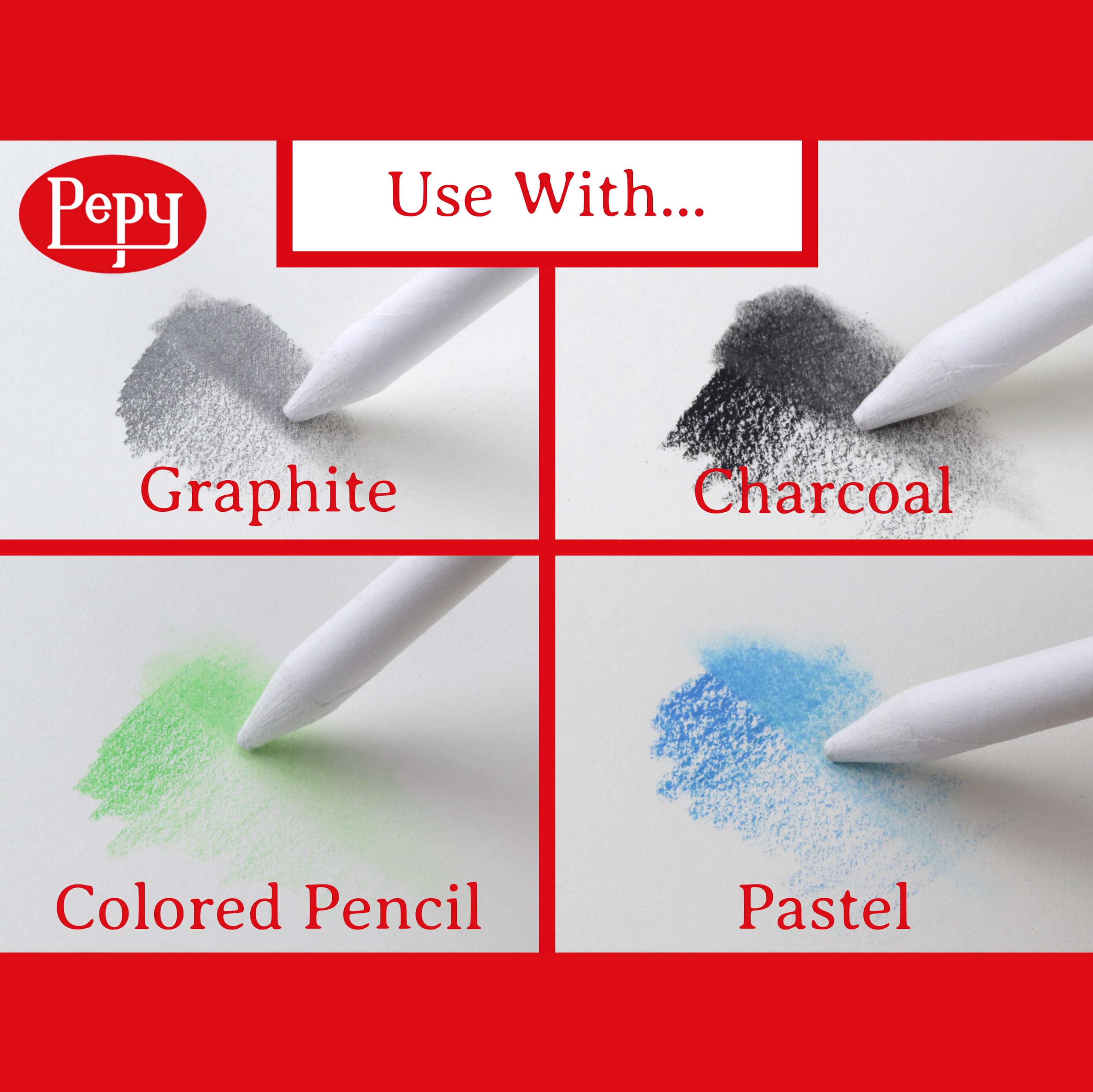 Pepy 6 PCS Blending Stumps For Drawing, Shading