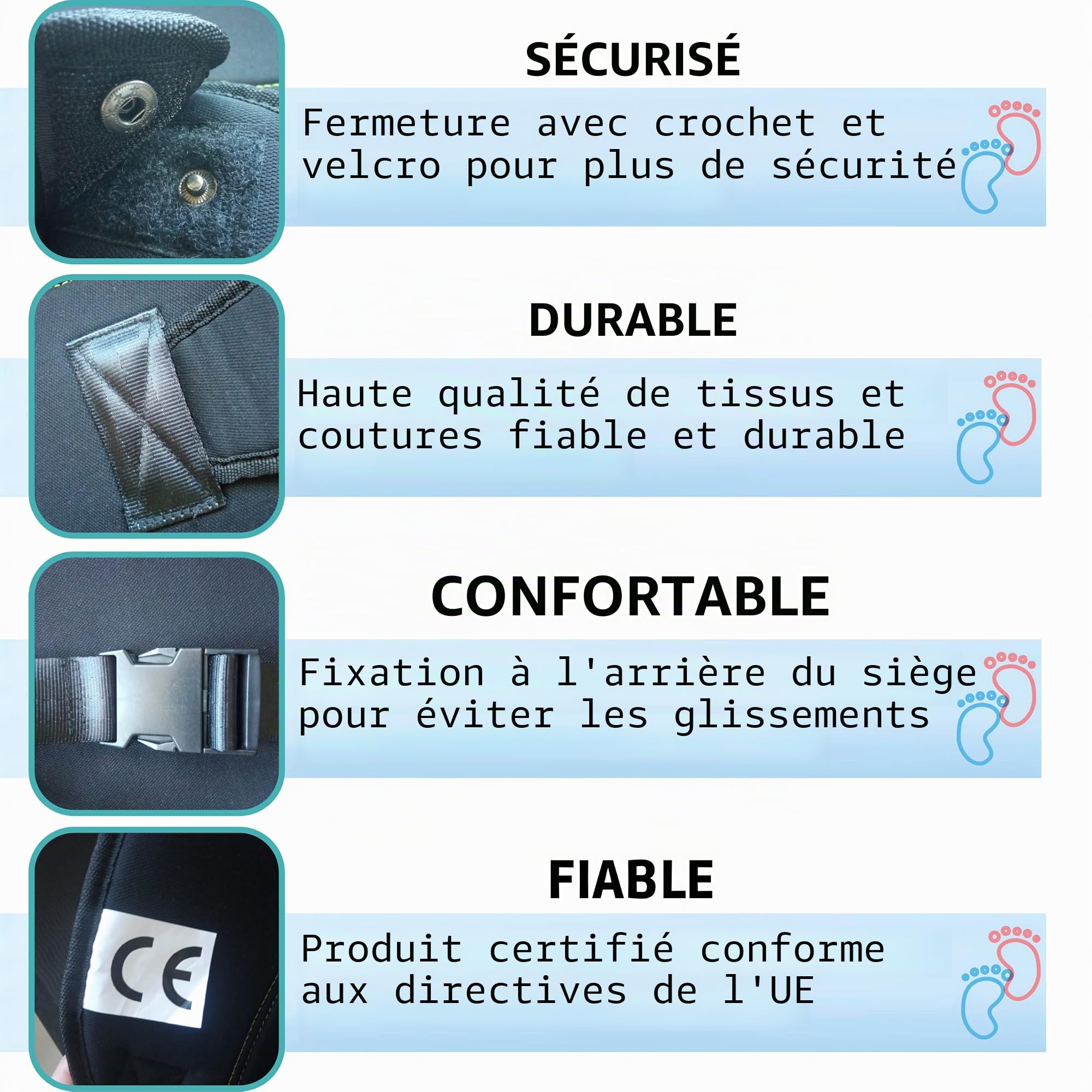 Ceinture de sécurité pour femme enceinte