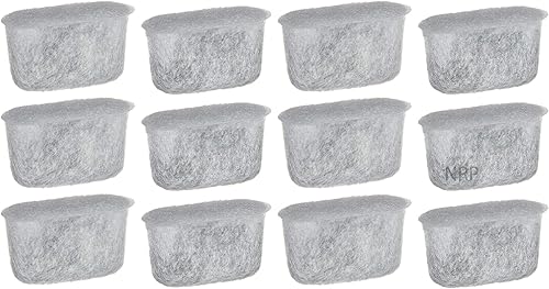 NRP - Paquete de 12 cartuchos de agua de café, filtro de carbón activado compatible con cafetera CUISINART DCC-RWF, Kenmore Drip, Delonghi, Capresso