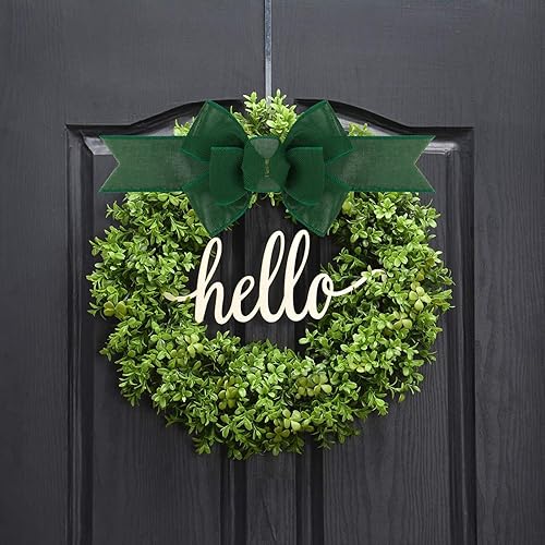 Miniatura 30 de 2 lazos de arpillera de Navidad, hechos a mano, prefabricados para coronas, adornos decorativos grandes de Navidad, decoración de árbol, lazos
