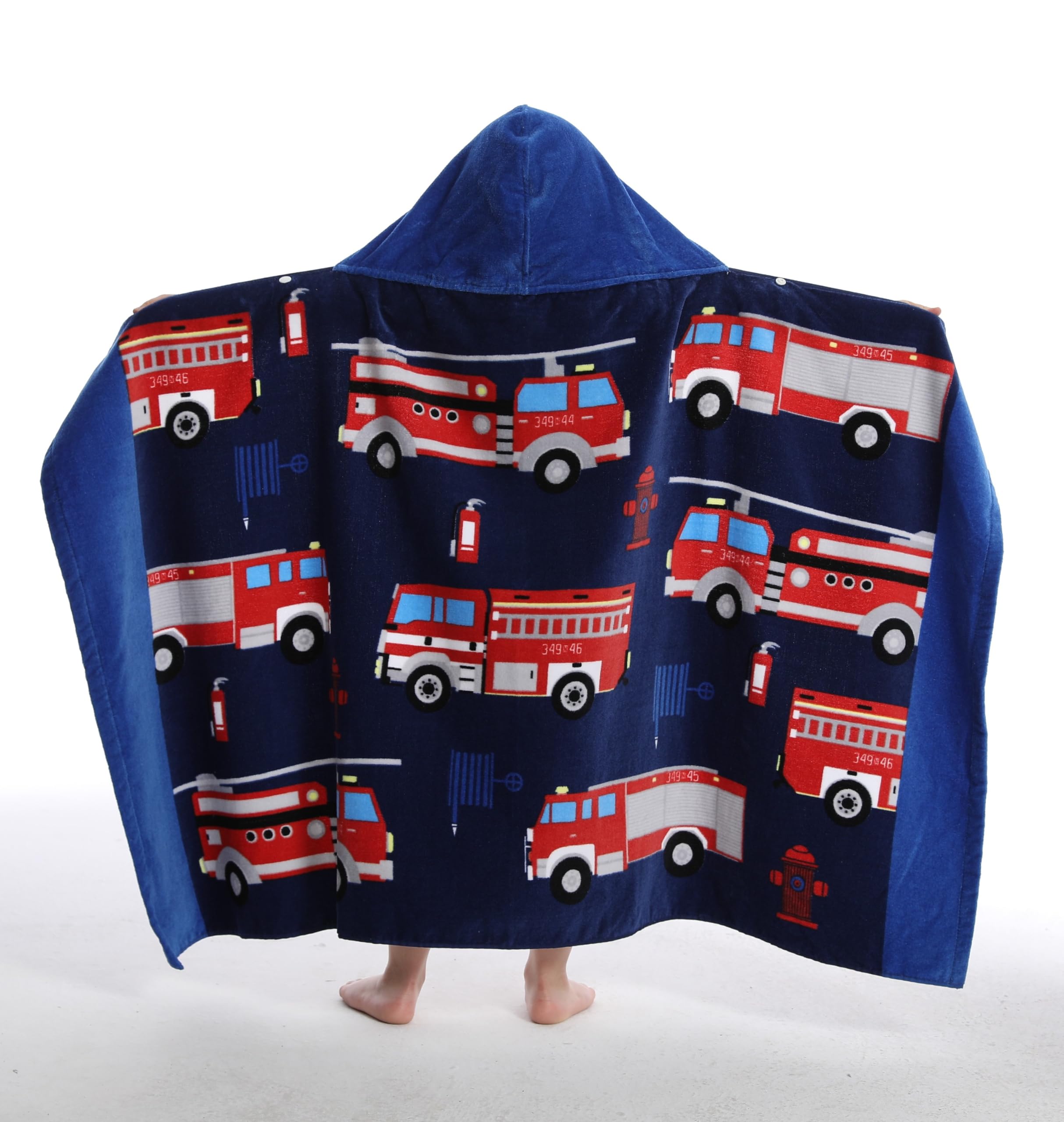 BANGSAUR Toallas de baño de playa con capucha para niños, 100 % algodón, 3