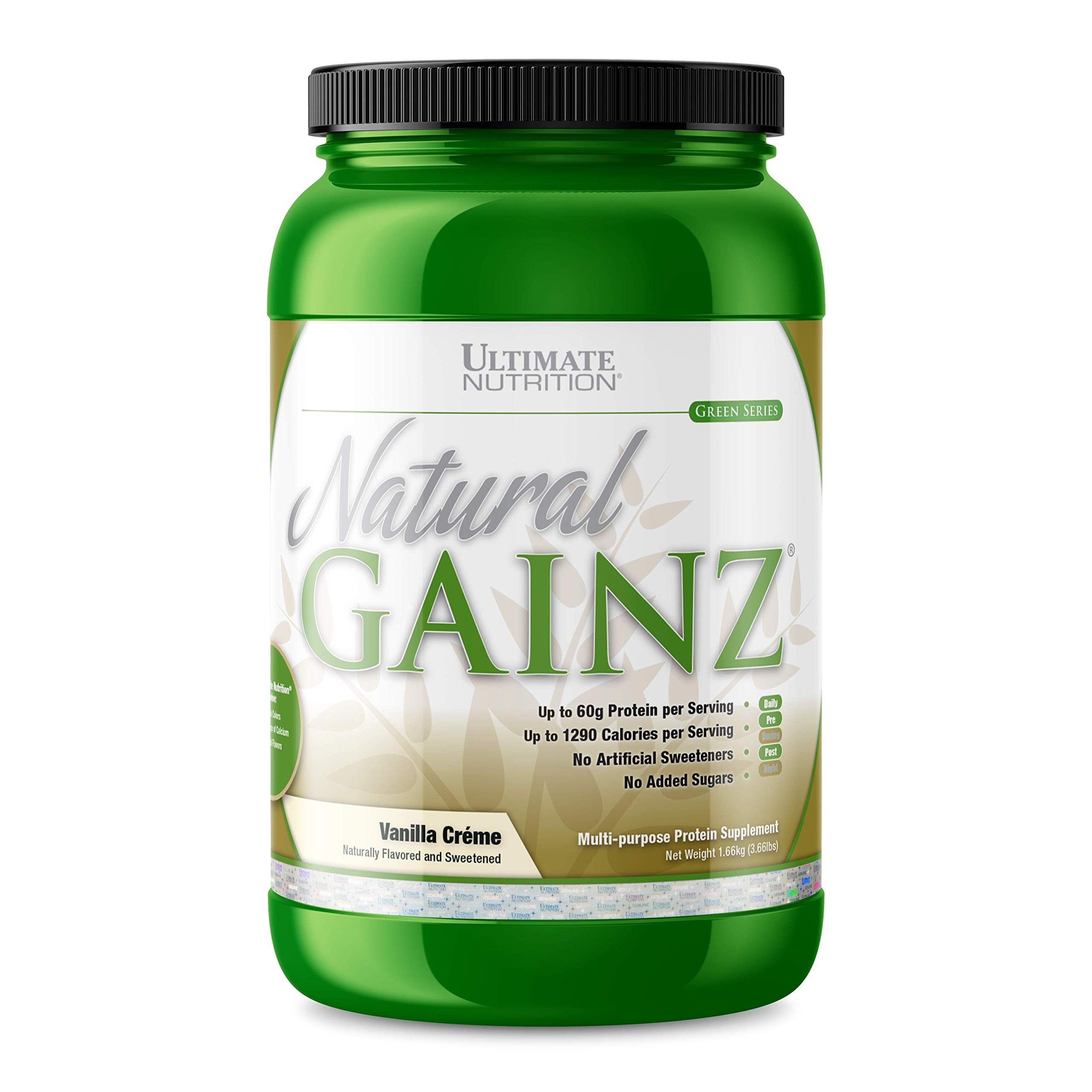 Ultimate Nutrition Natural Gainz Weight Gainer, Vanilla Crème, 3.6 lb