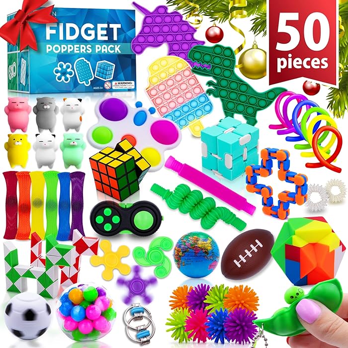 Buy (50 Pcs) Fidget Toys Pack Party Favors Gifts for Kids Adults