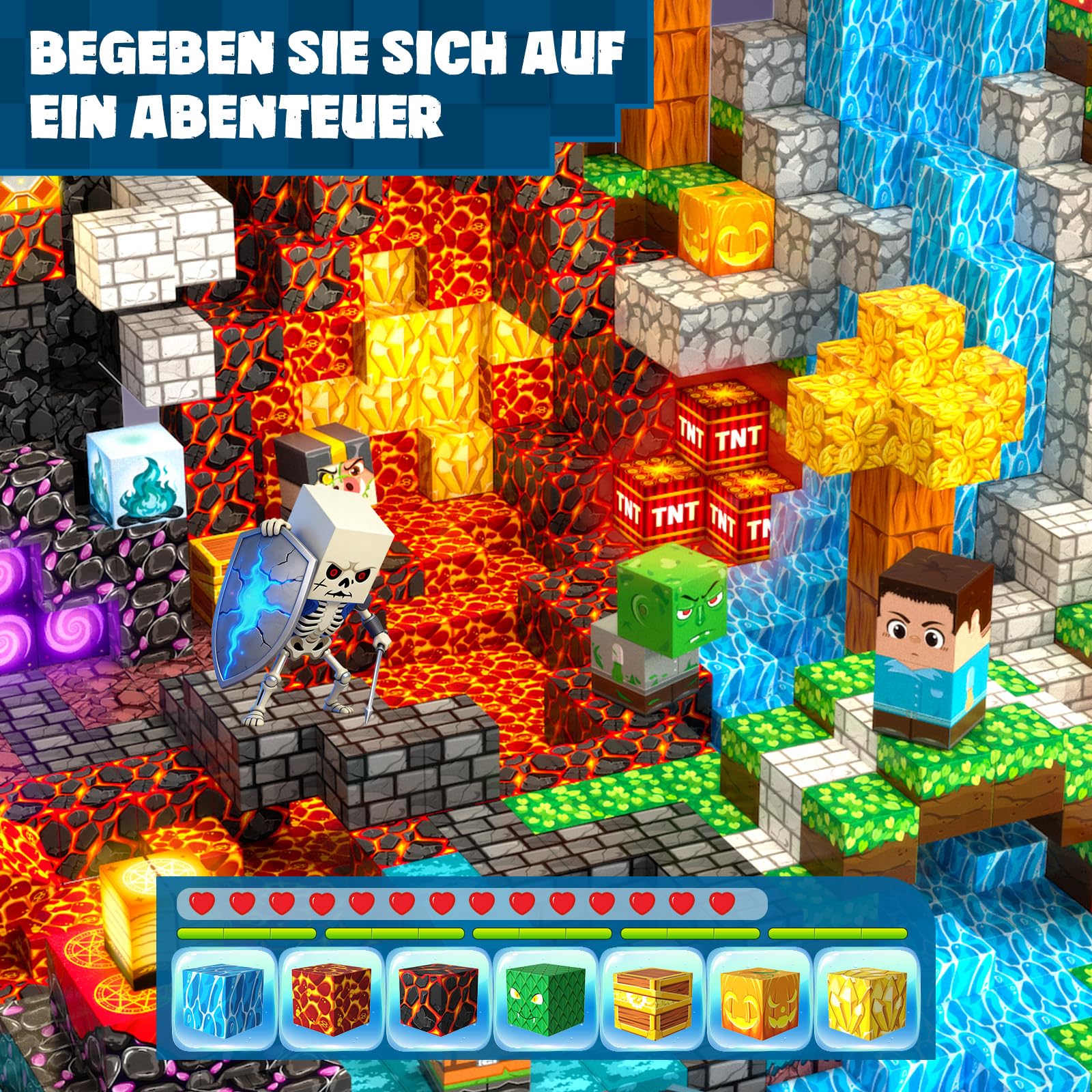 Magnetische Bausteine 220 PCS 2CM Magnetbausteine für Kinder ab 3 Jahre Blocks, Montessori Spielzeug Magnete Kinder, Magnetische Bauwelt Geburtstag Geschenk ab 3 4 5 6 7 8 9 10 11 12 Jungen Mädchen