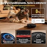 roborock Qrevo S Pro Set Robot Aspirateur Laveur 18 500 Pa, 45 °C Séchage à l’air Chaud, 75 °C Autonettoyant à Haute Température, Évitement d'obstacles et Navigation Intelligente, Anti-enchevêtrements - 4