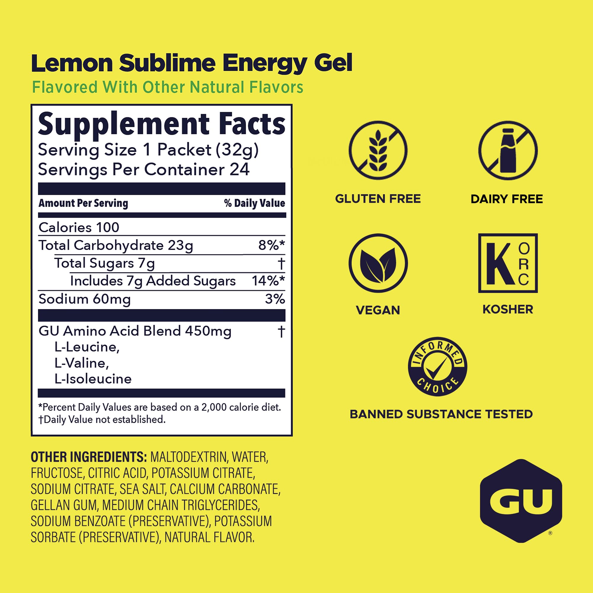 Amazon.com: GU Energy Original Sports Nutrition Energy Gel, Vegan