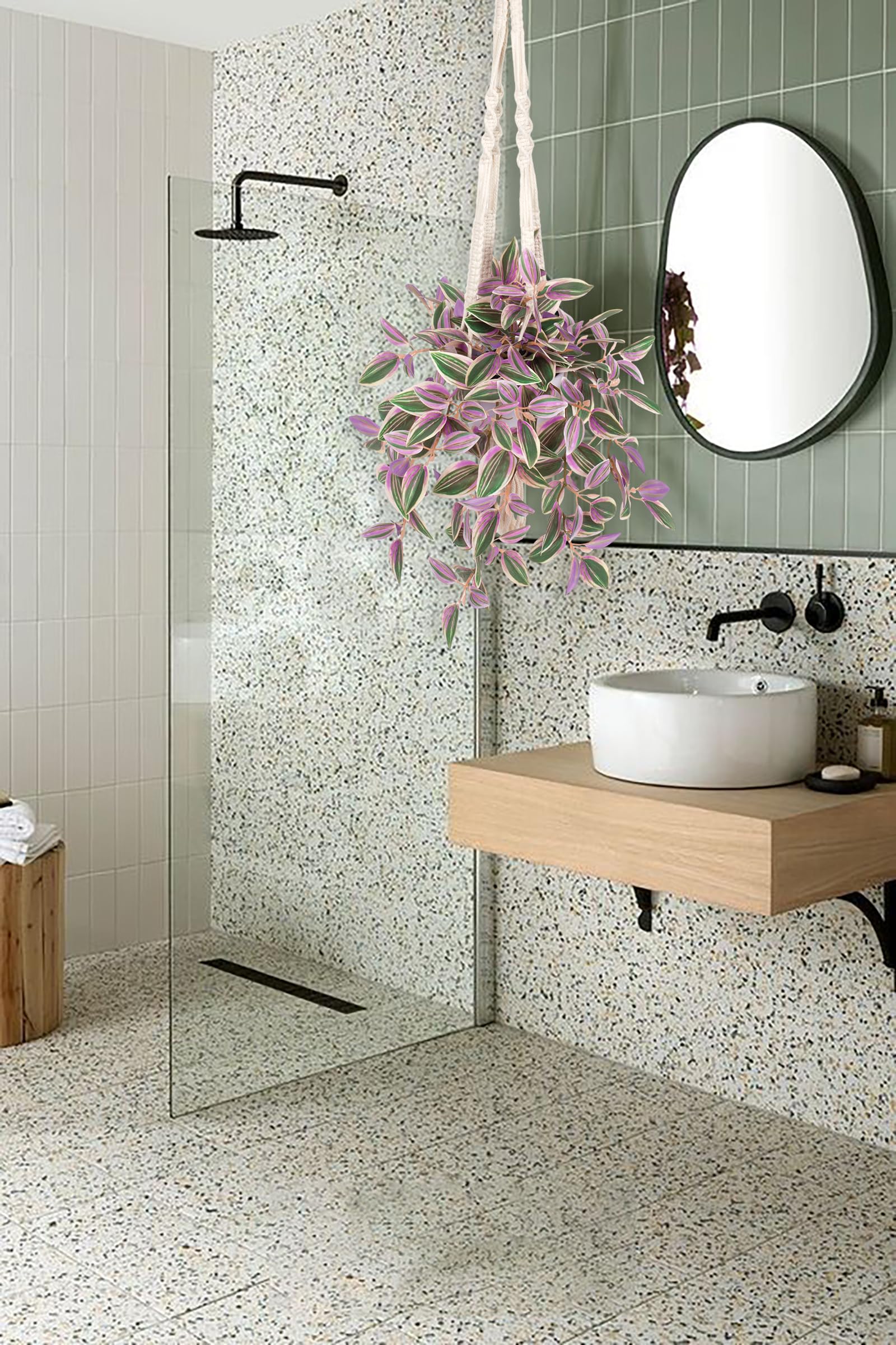 Piante Artificiali Da Interno in Vaso 33Cm Pianta Ragno Finta