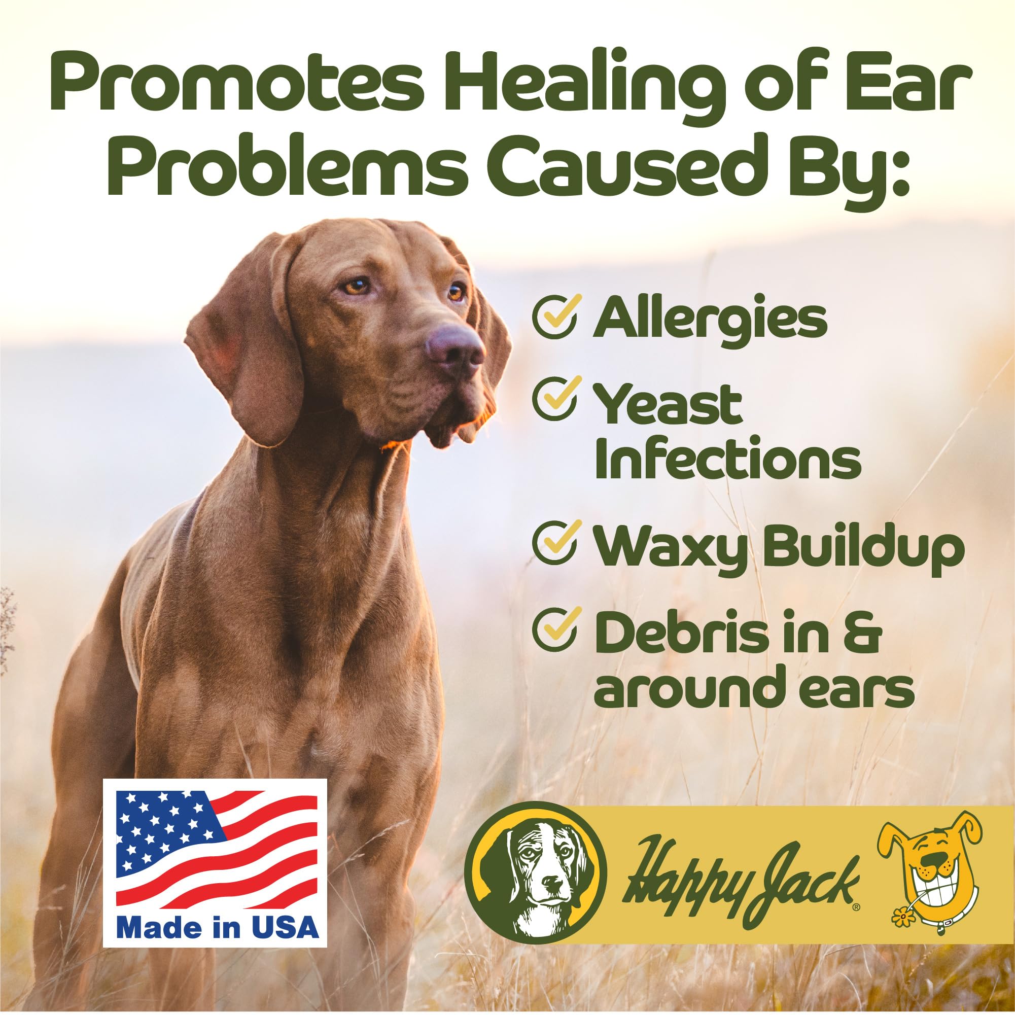 HAPPY JACK Dog Ear Wipes with Aloe Soothe Itch and Discomfort from Dog Ear Infection, Aloe Vera-Cucumber Pet Cleaner Wipes are Great for Pup's Itchy Relief, 100 Ct - image 6