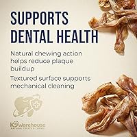 Vista 8 de K9warehouse Orejas de cerdo para perros, a granel natural, tiras de orejas 100% de cerdo para perros, alternativa a los masticables de cuero crudo