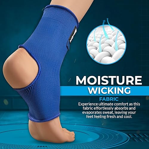 Miniatura 5 de WYOX Muay Thai - Tobilleras de apoyo para hombres y mujeres, soporte de tobillo para kickboxing, gimnasio, soporte de tobillo (par)