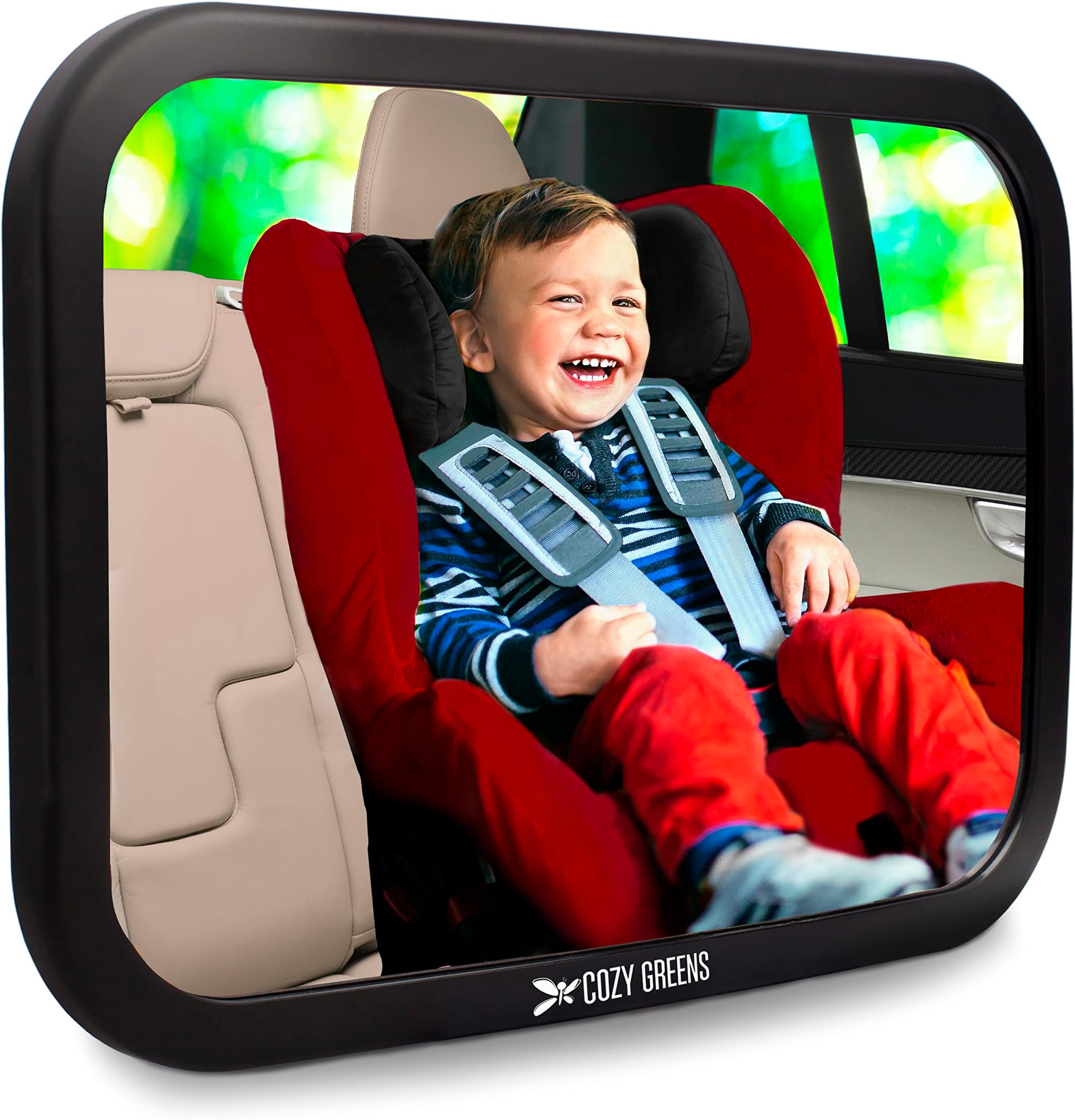 Amazon.com : Shatterproof Baby Car Mirror, Fully View Infant in Rear ...