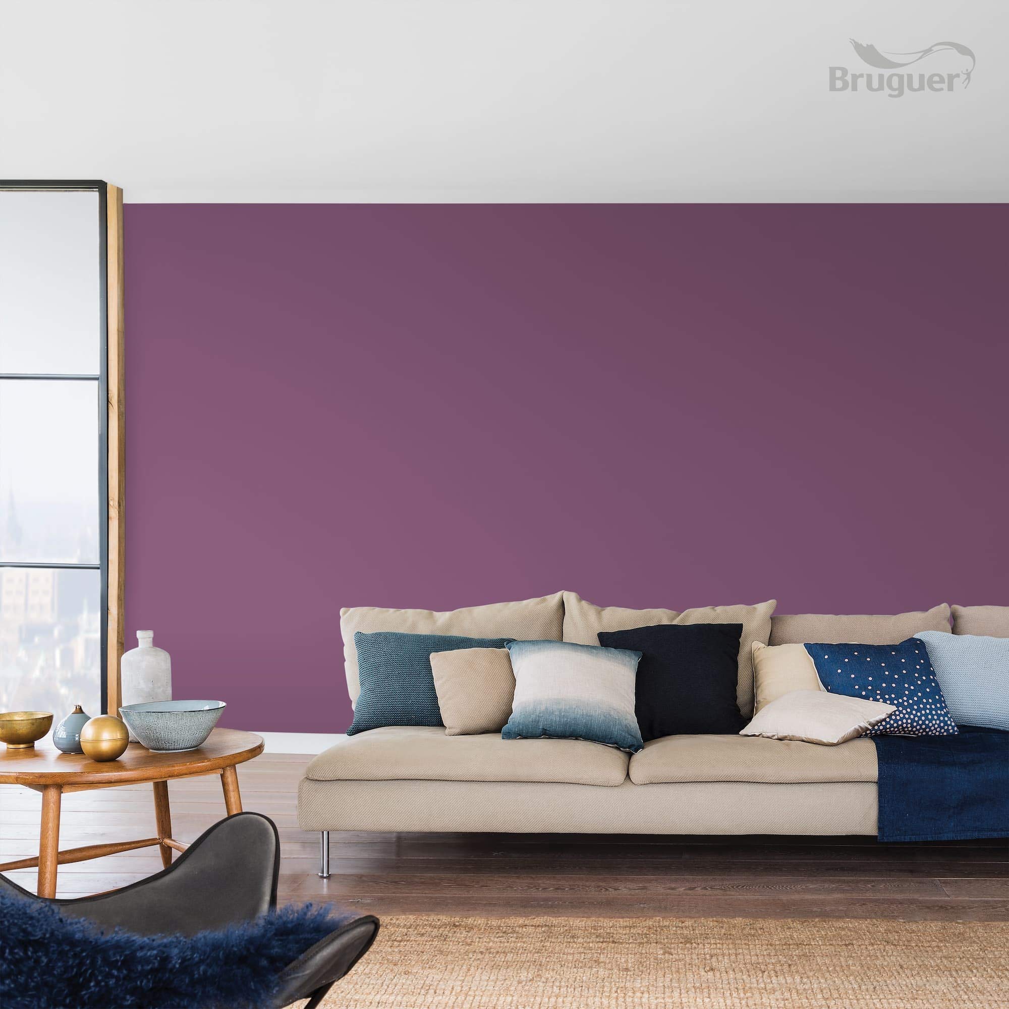 Bruguer Colores del Mundo Pintura para paredes monocapa Japón Violeta Natural 4 L