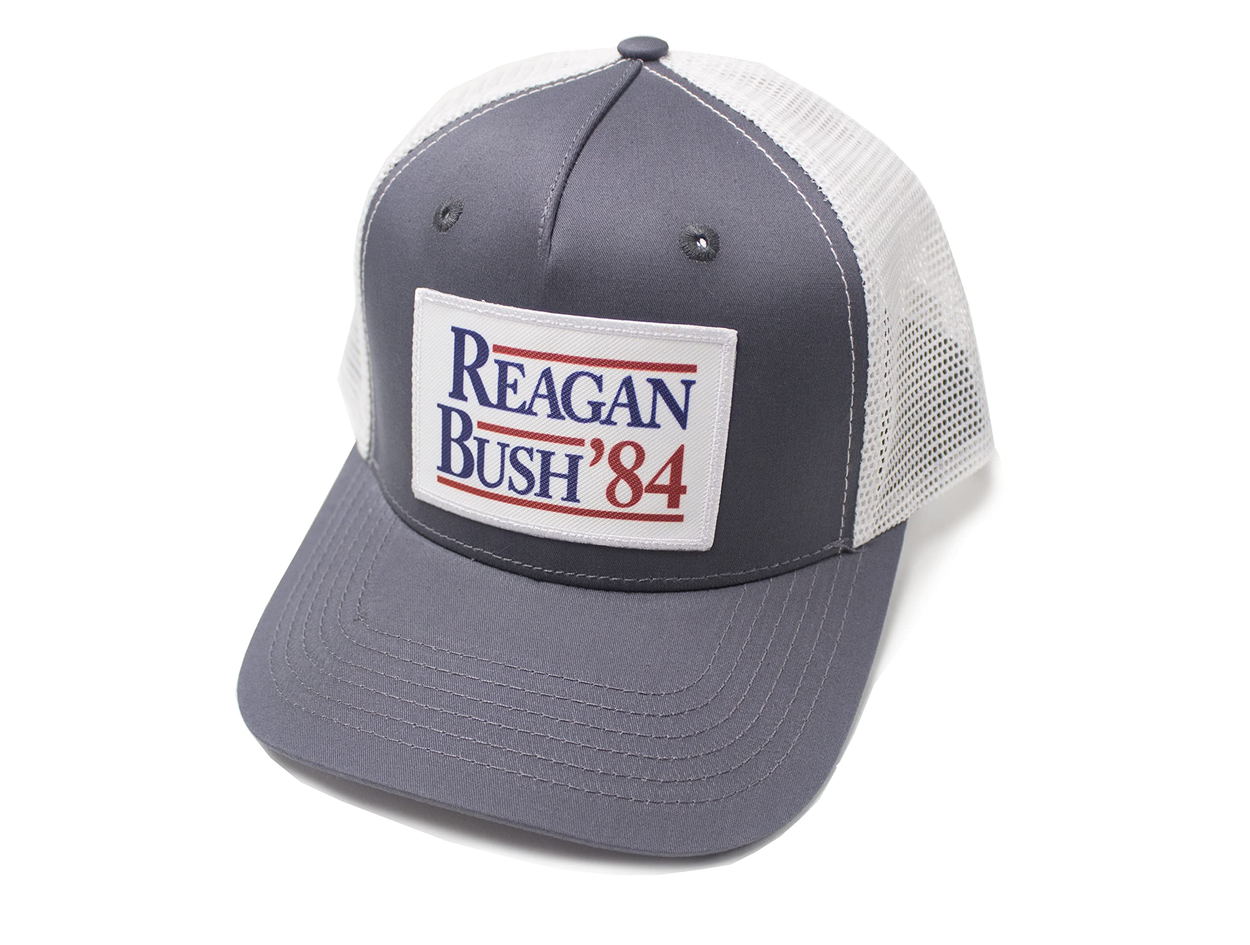 Urban Ridge Reagan Bush '84 Vintage Gray Trucker Hat