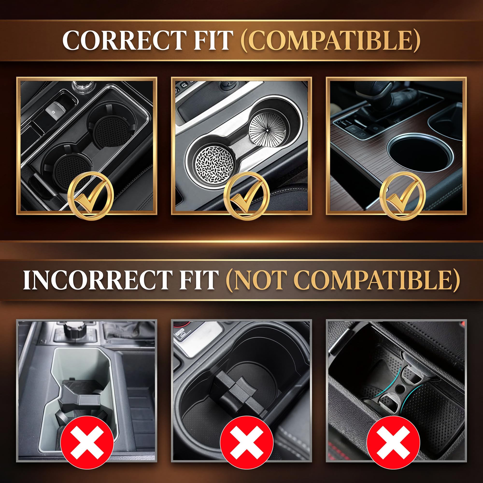 360 Rotating Wood Car Tray Adjustable Car Desk Car Table Tray Cup Holder Table Fits Any Vehicle Portable — view 3