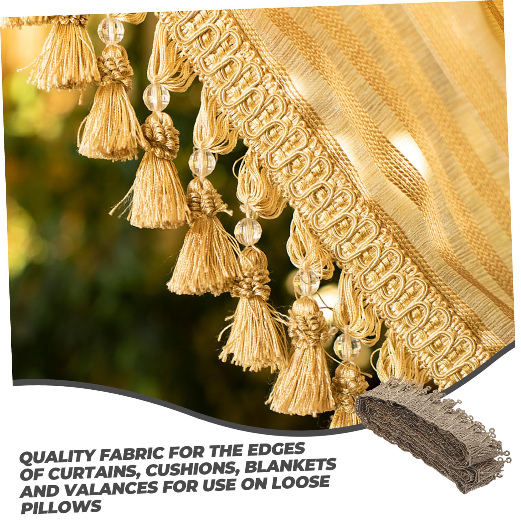 Fringe Lace Trim Décoratif Pour Rideaux Et Pour Coussins Et Décorations Artisanales Yards