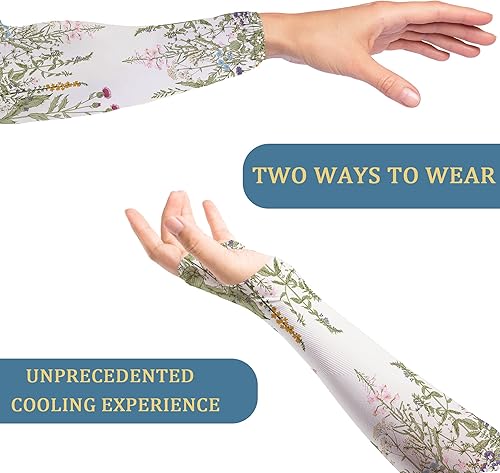 Miniatura 3 de KIEMTR Mangas de jardinería, mangas de protección de brazo para jardinería, mangas protectoras solares de jardín para mujeres y hombres (plantas, 19