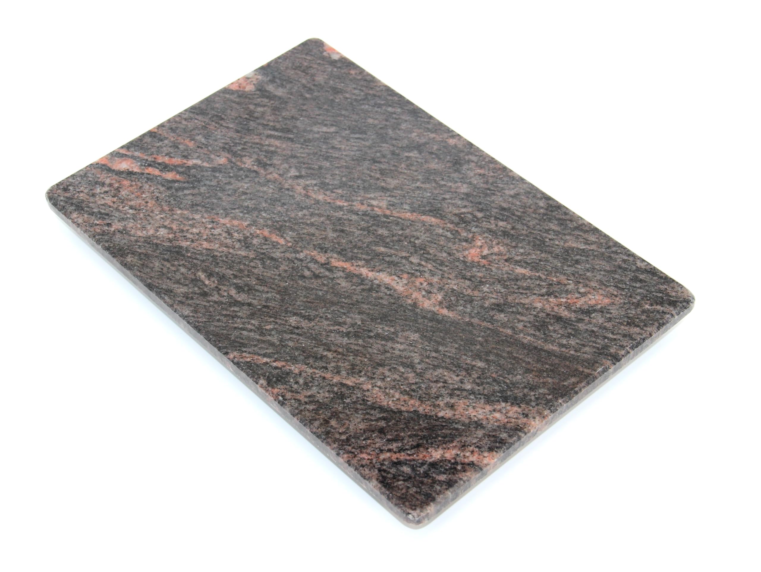 Schneidebrett aus Stein - Servierplatte - Küchenbrett - Steinplatte - Untersetzer - 2 Größen (Himalaya Glänzend, 30L x 20B)