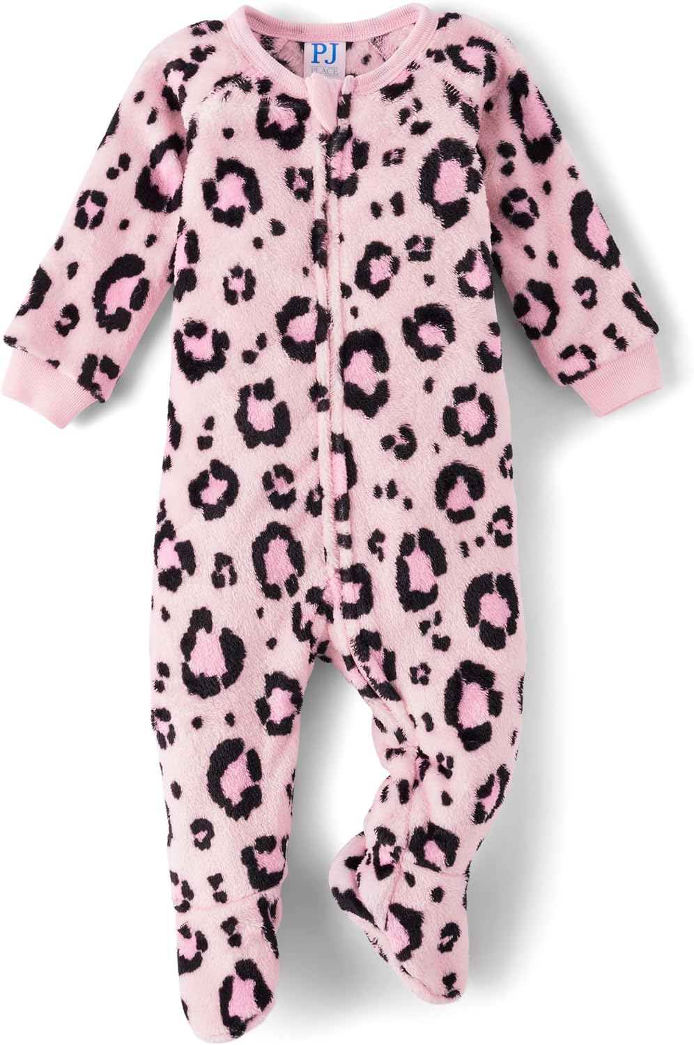 The Children's Place baby-girls And Toddler Fleece Zip-front One Piece Footed Pajama