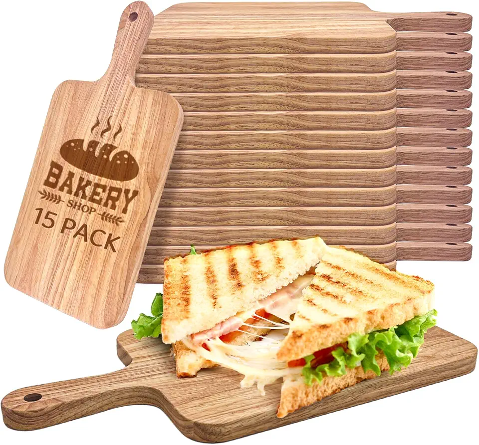 Oak Serving & Cutting Boards 15-Pack 13.8 x 7 in