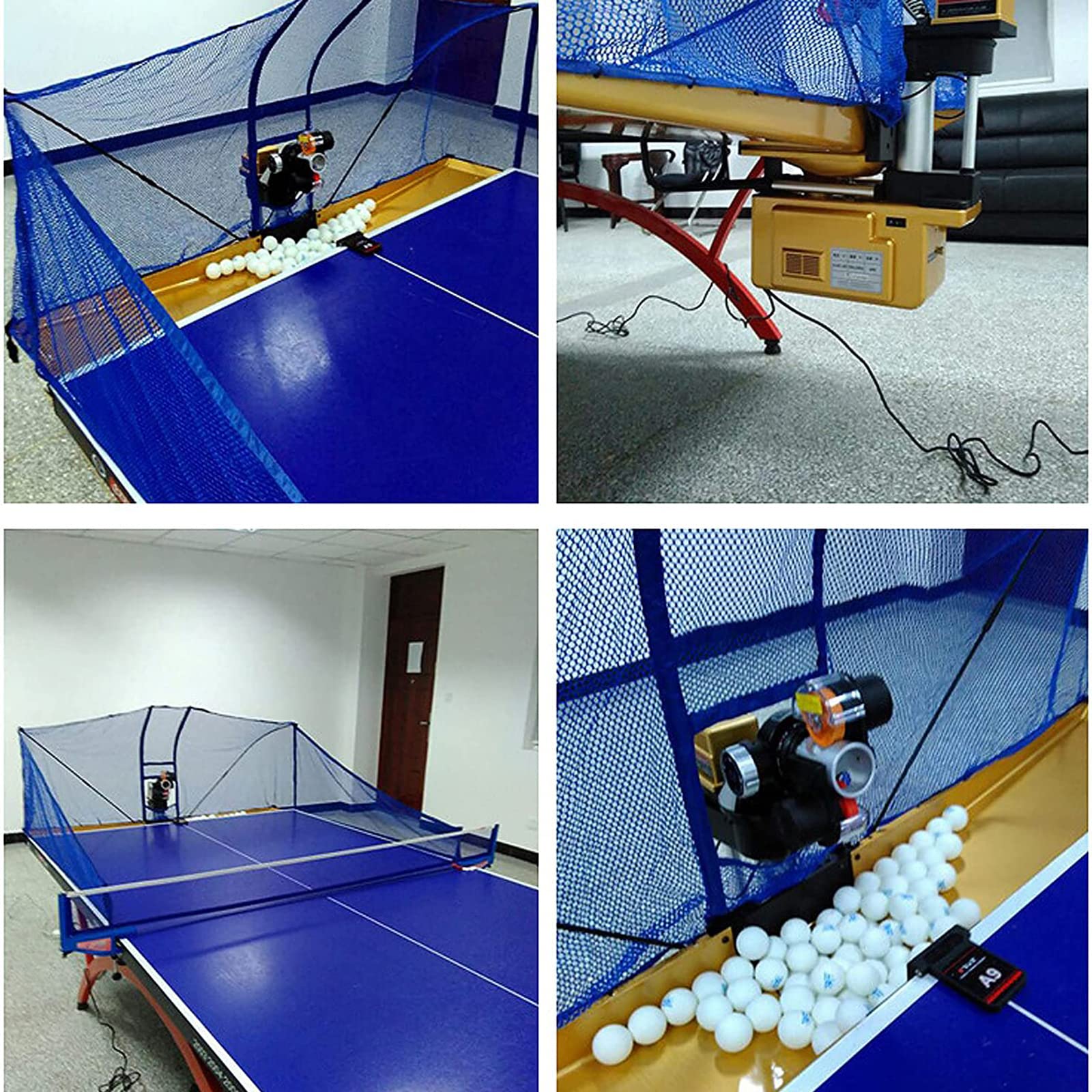 Ping Pong Robot Machine, With 9 Different Spin Balls, Table