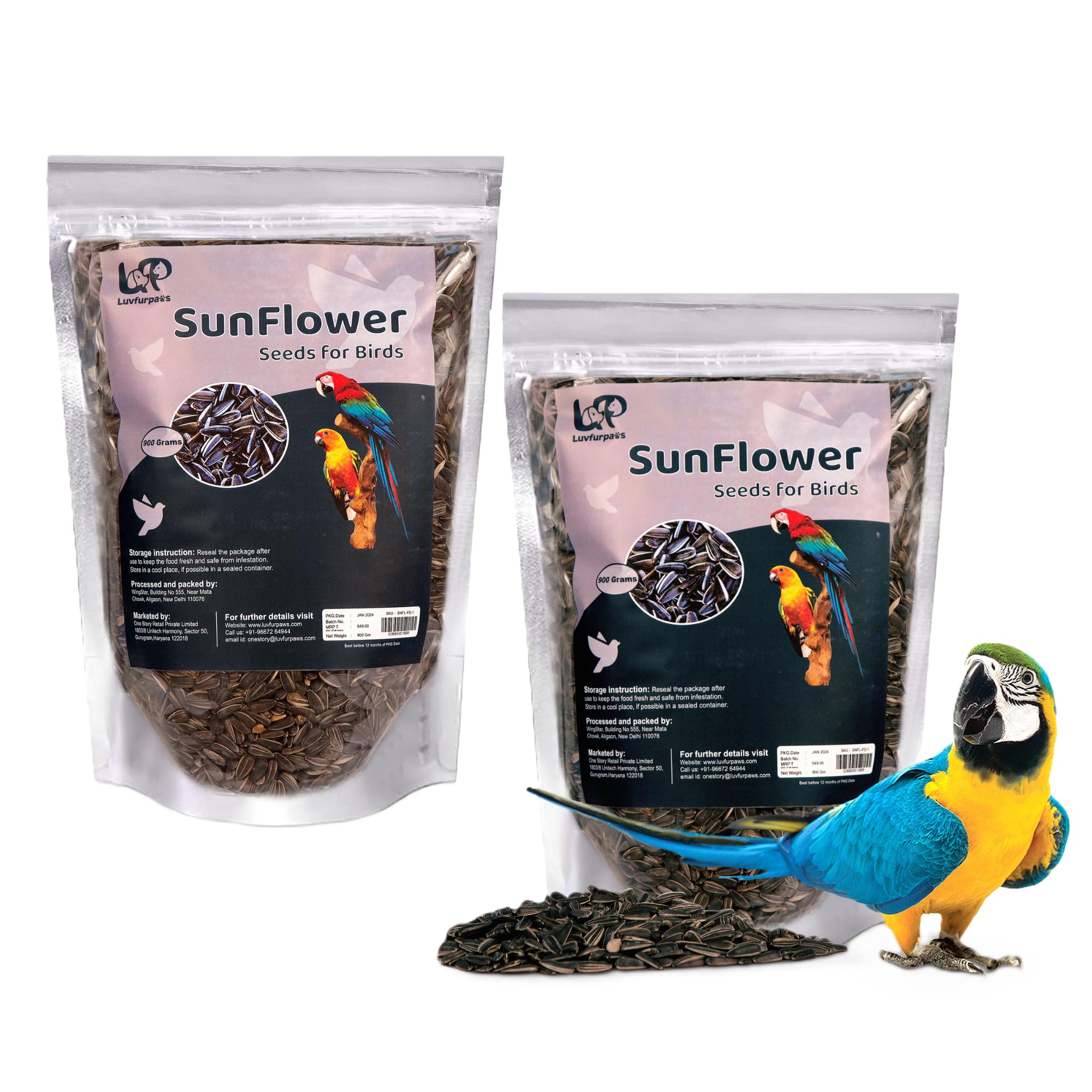 See full amazon price history chart for Luvfurpaws Bird Food - Striped Sunflower Seeds for Lovebirds, Cockatiels, Sun Conure, African Grey Parrot, Macaws - 900g Each (Pack of 2) Luvfurpaws Bird Food - Striped Sunflower Seeds for Lovebirds, Cockatiels, Sun Conure, African Grey Parrot, Macaws - 900g Each (Pack of 2) (B0CVBCVTMB) Amazon Price History, Amazon Price Tracker