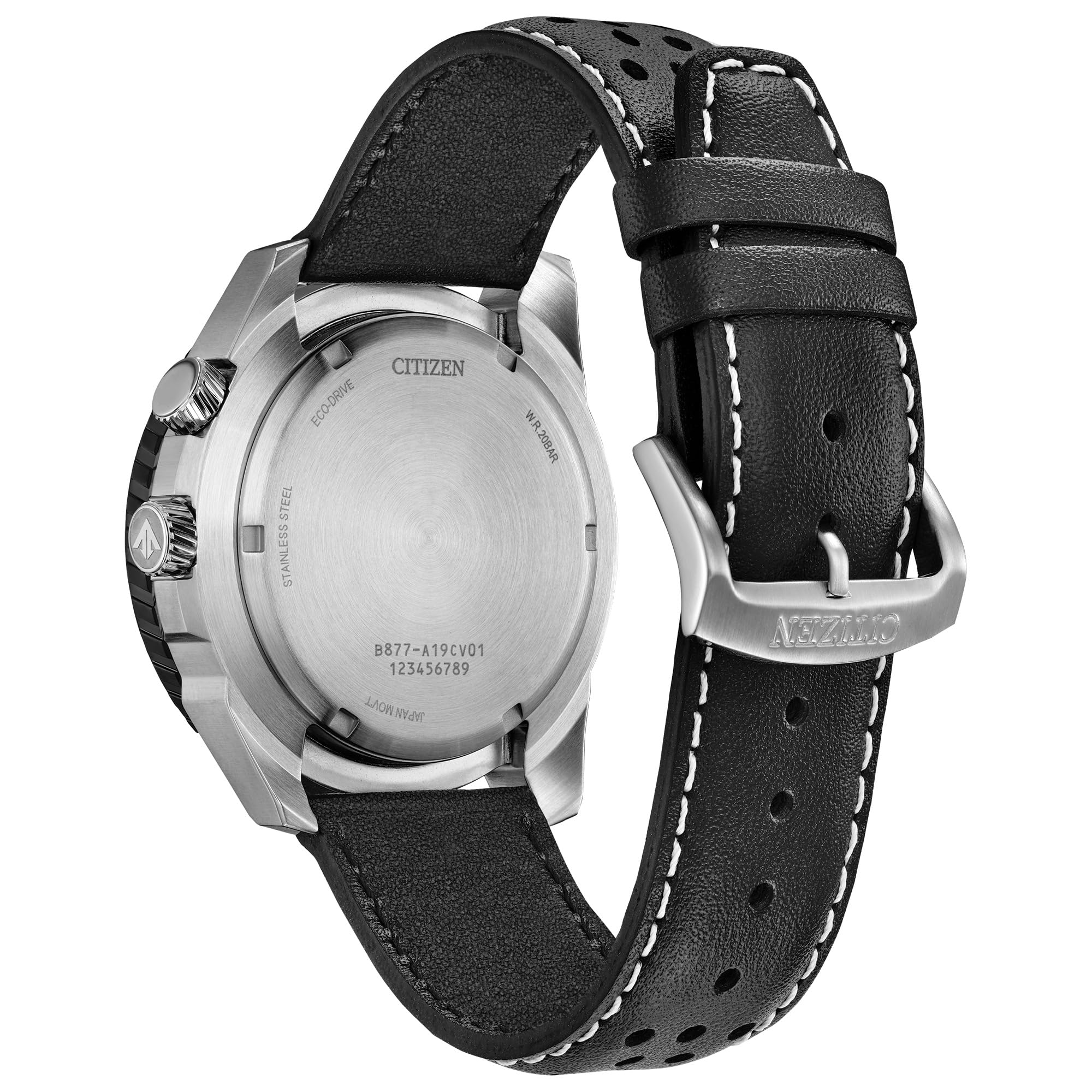 Citizen Reloj Analógico para Hombres de Cuarzo japonés con Correa en Cuero BJ7137-07E