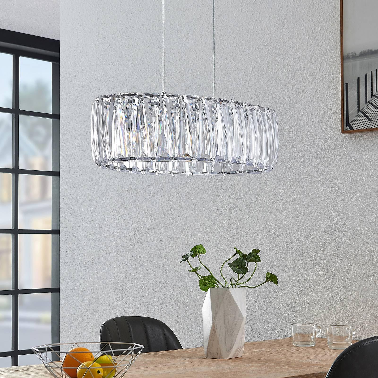 Lindby Lampada a sospensione dimmerabile (Moderno) colore Trasparente, ad es. Soggiorno & Sala da pranzo lampada soffitto plafoniera