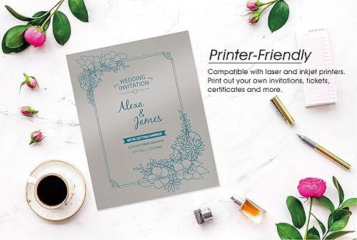 Miniatura 3 de Papel metálico plateado, paquete de 100 unidades de papel brillante plateado, suministros de manualidades de papel, perfecto para hacer flores,