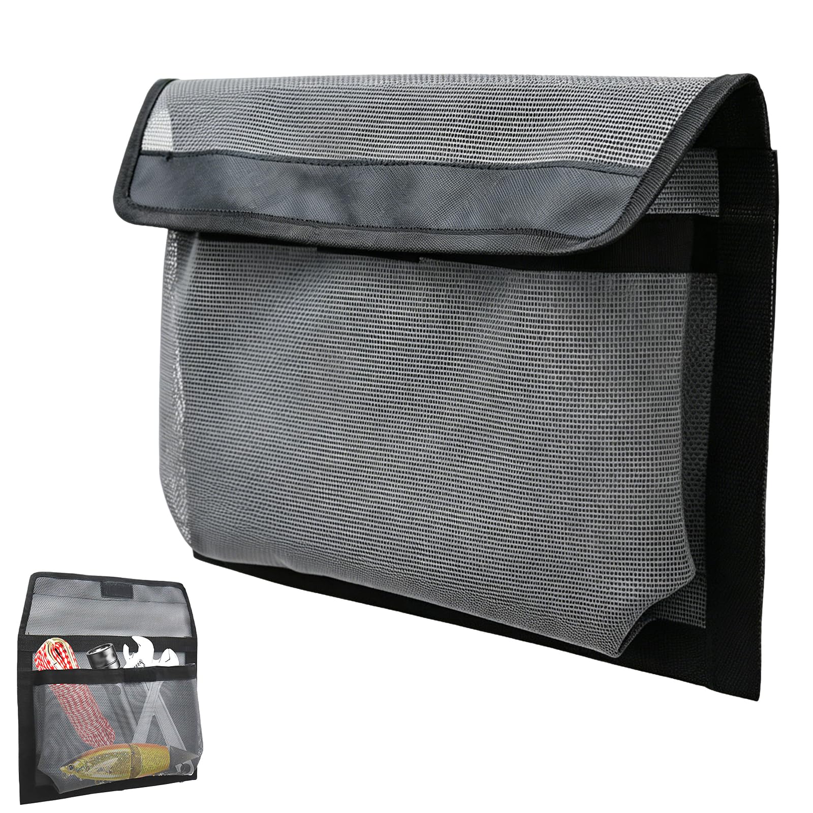 Boat Self Adhesive Storage Mesh Bag, Boat Mesh Storage Bag