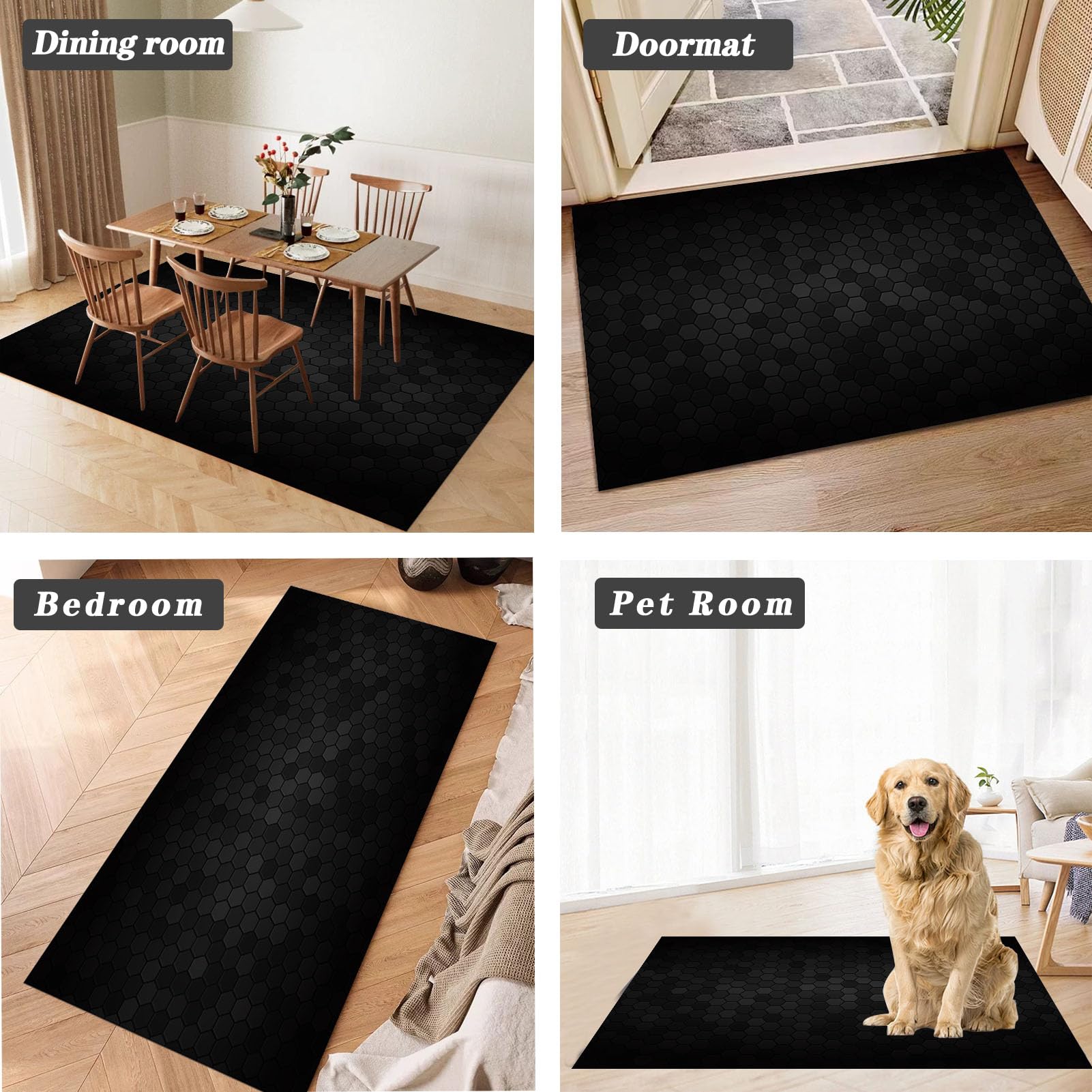 90 x 140 cm Tapis Chaise de Bureau, Tapis de Chaise Gaming Antidérapant Protège Parquet Chaise roulettes, Tapis de Sol pour Bureau Plancher de Bois, Tapis Protège-Sol pour Chaise de Bureau